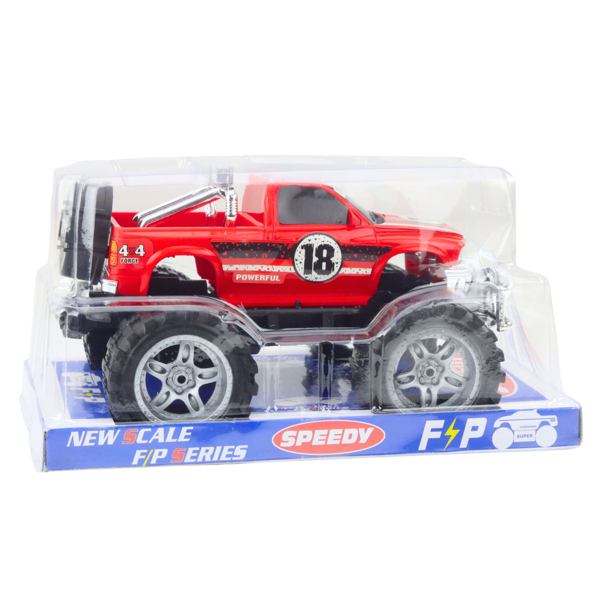 Rear-wheel Drive Off-road Vehicle With Large Wheels Red 27cm