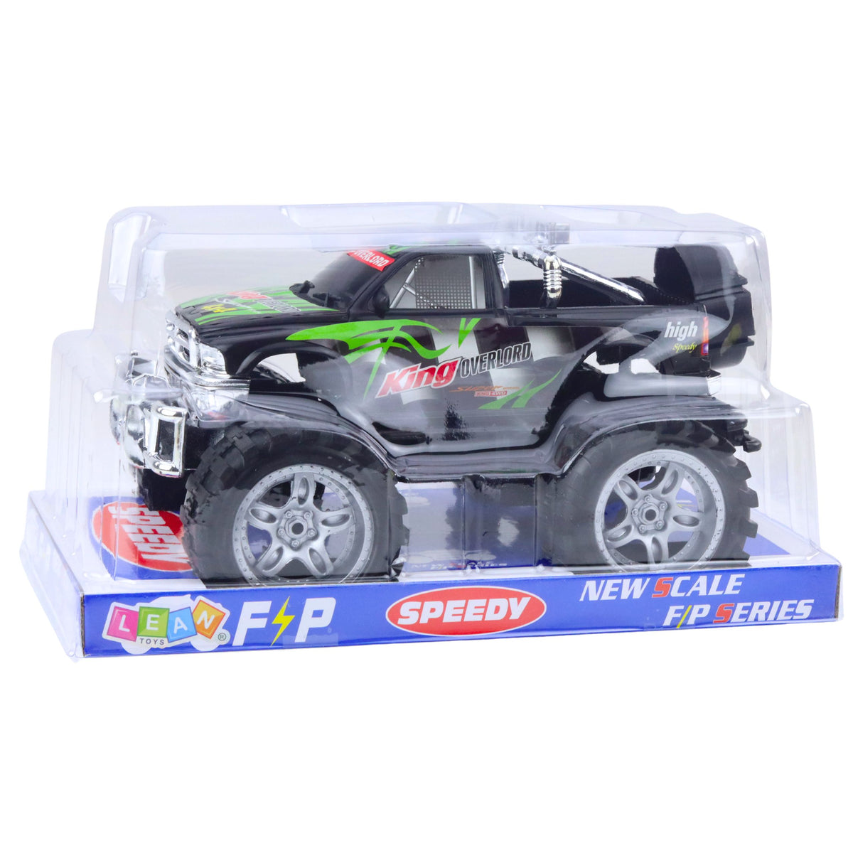 King Rear-wheel Drive Off-road Vehicle Green And Black 27cm