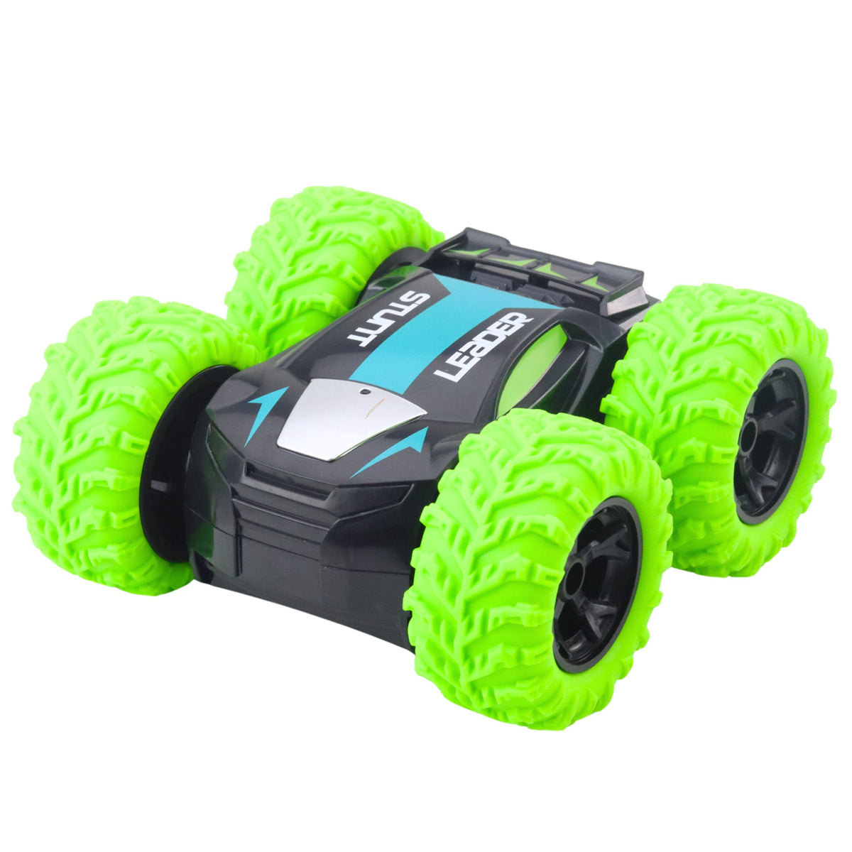 Remote Controlled Rc Stunt Car 360° Spins Green