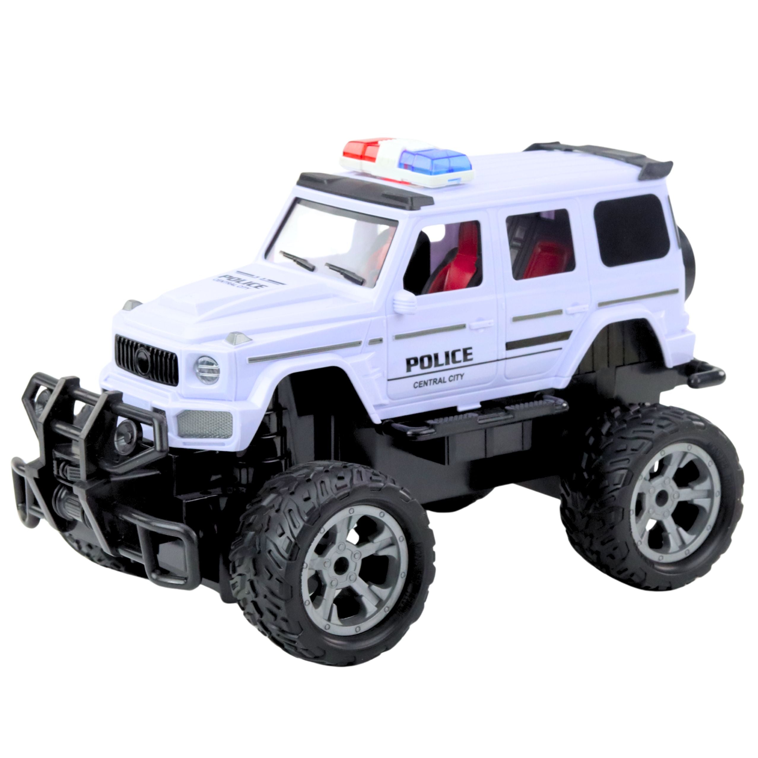 Rc Police Off-road Vehicle White 1:12