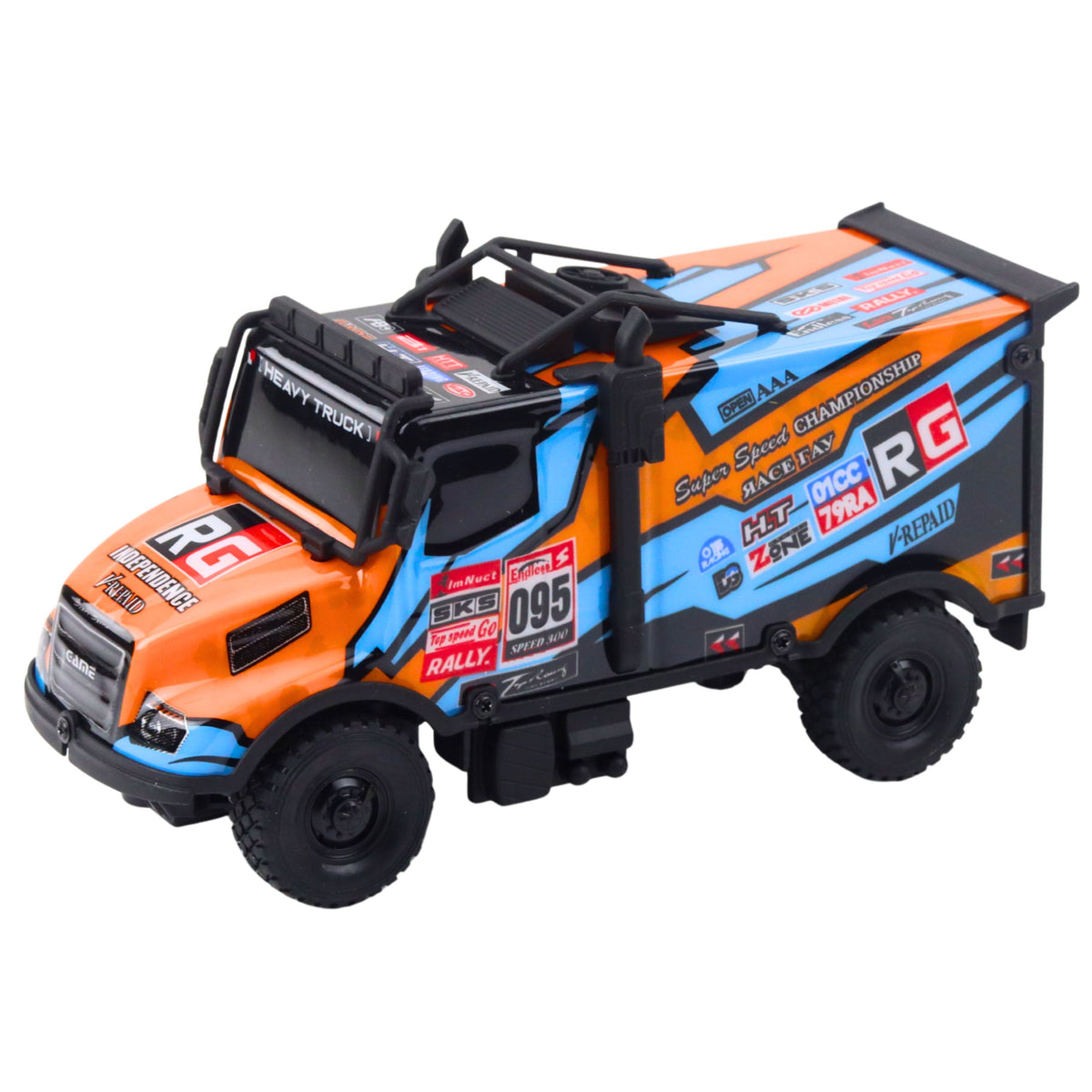 Rc Truck Remote Controlled Car With Illuminated Body Orange