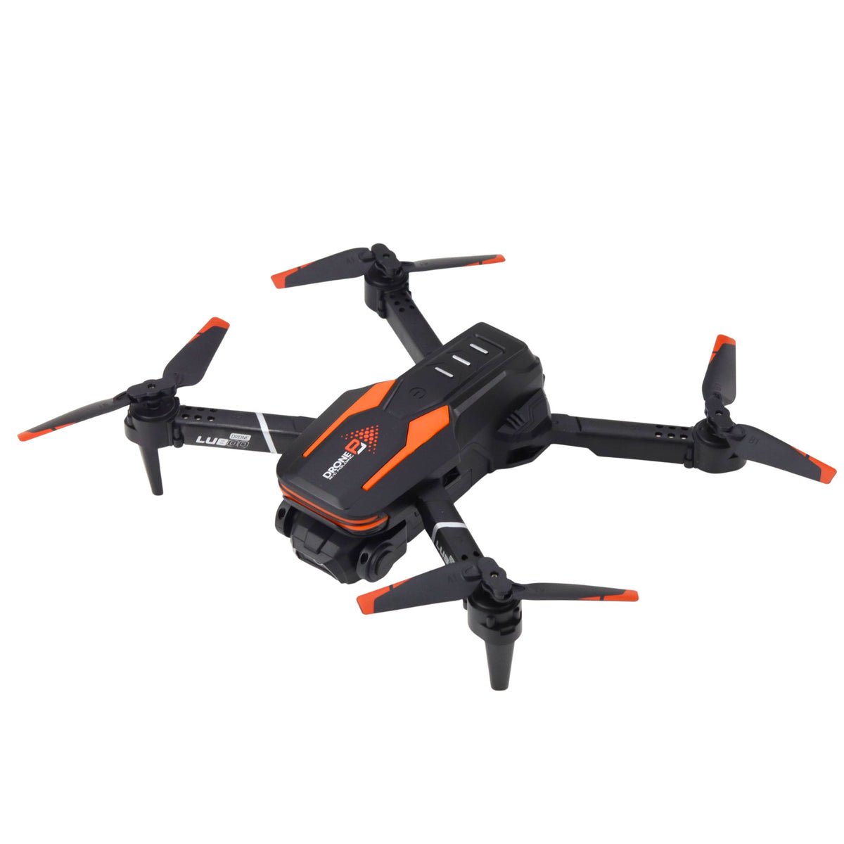 Remote Controlled Drone Lu800 Camera Led Lights Orange