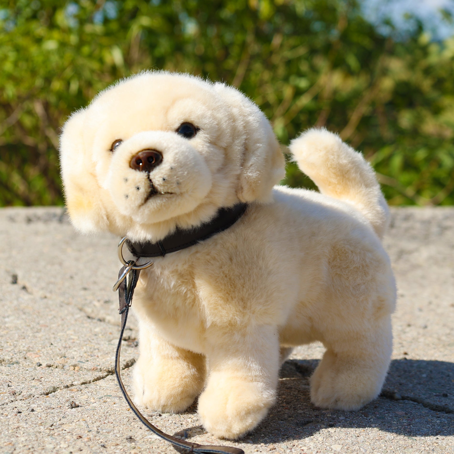 Plüss Golden Retriever Pórázzal 25 cm Eco-f.