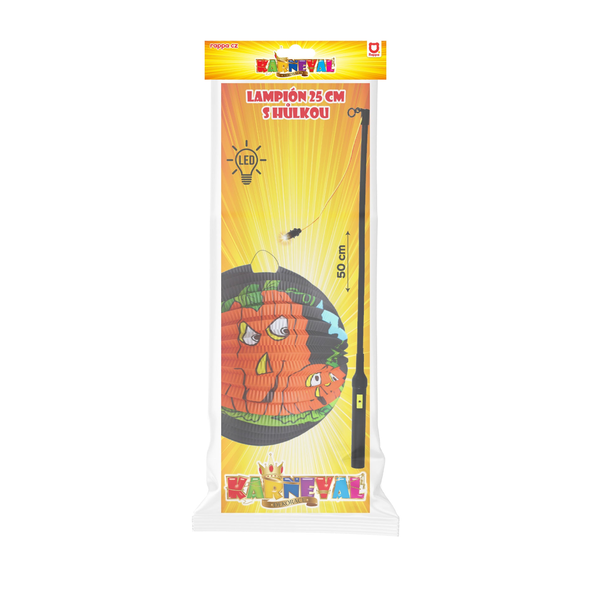 Pumpkin Oíche Shamhna Lantern 25cm bata