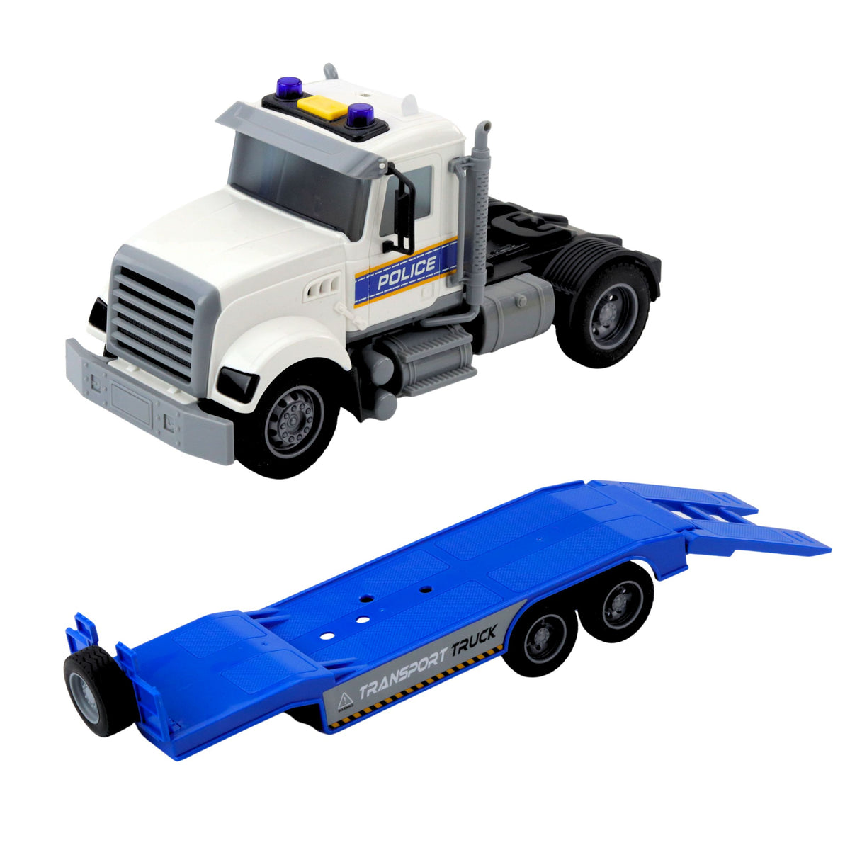 Ensemble de lumières et de sons d'hélicoptère de camion de transport de police