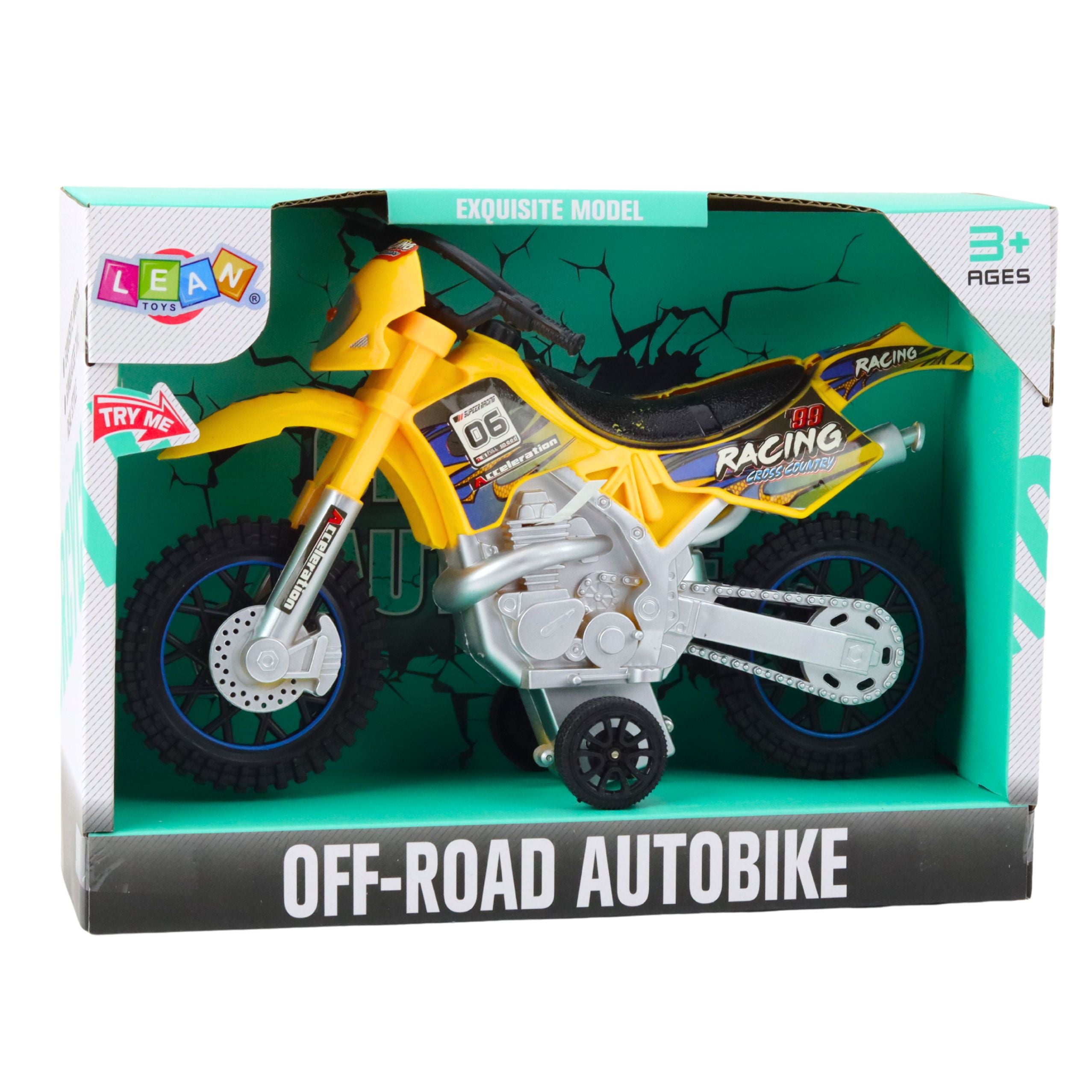 Off-road Cross Bike Drive Lights Sounds Yellow