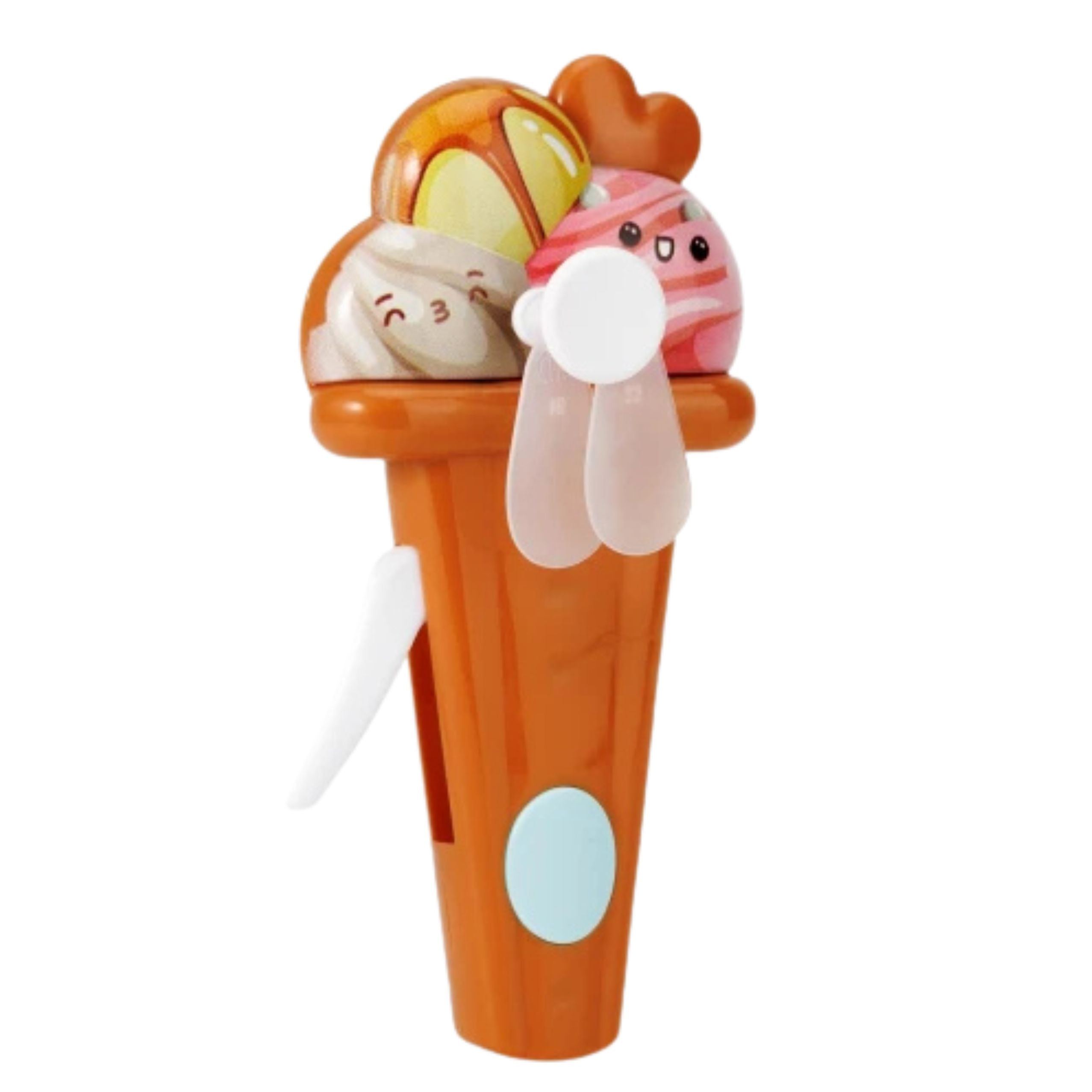 Pinwheel Fan For Children Mechanical Drive Ice Cream Mix Color