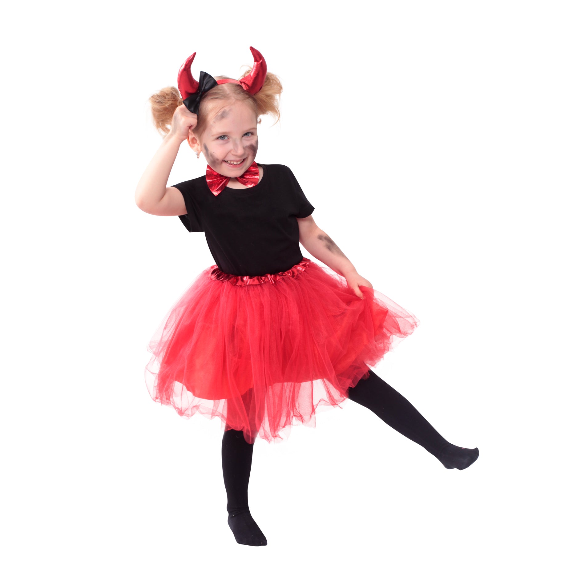Children Costume Devil Tutu Skirt With Accs.