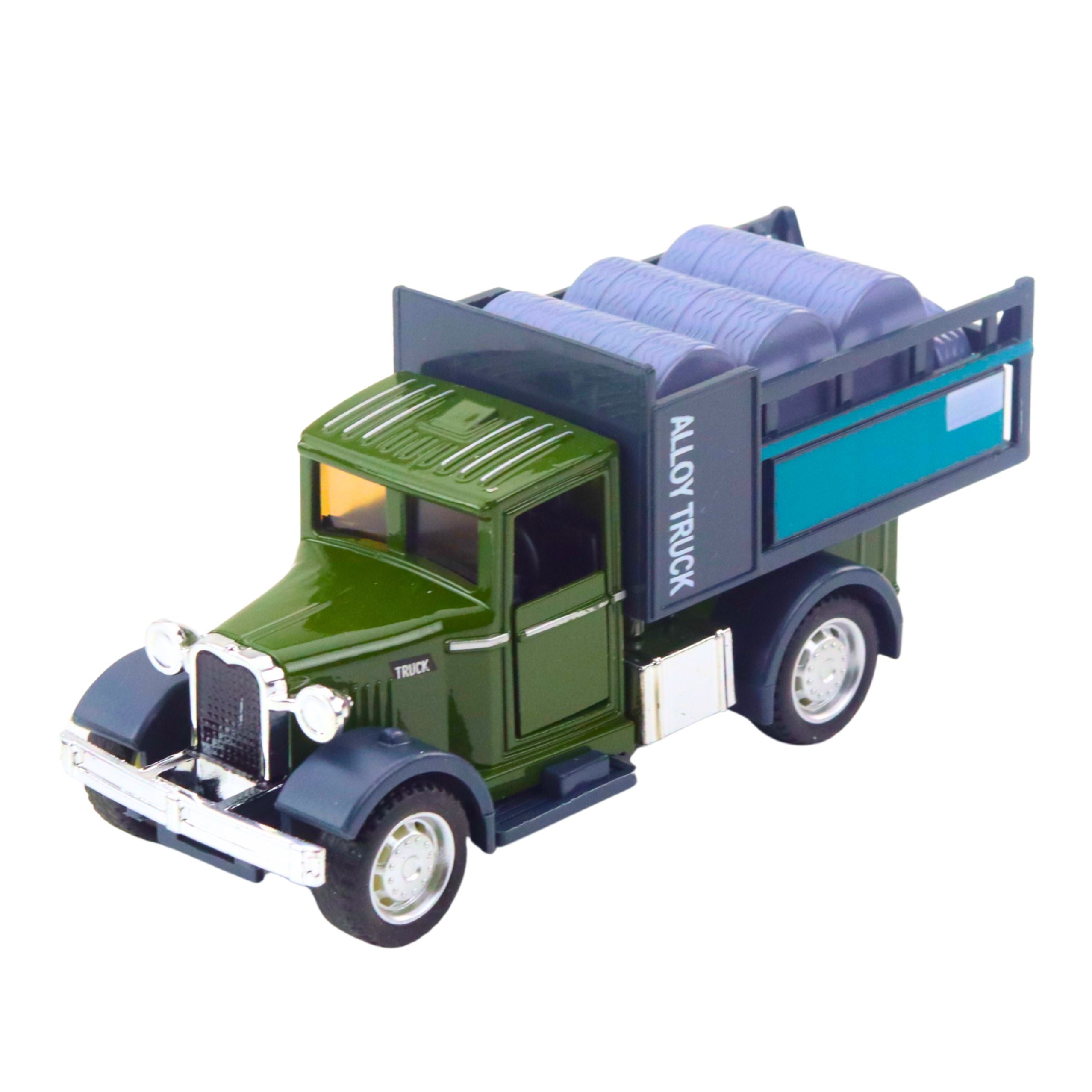 Classic Metal Truck Pull Back Lights Sounds