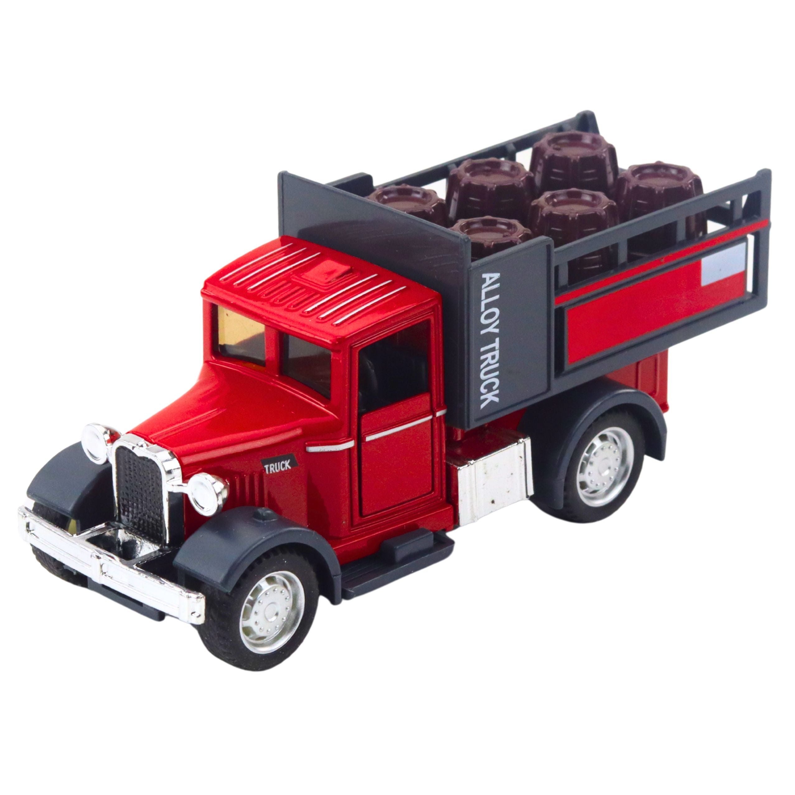 Classic Metal Truck Pull Back Lights Sounds