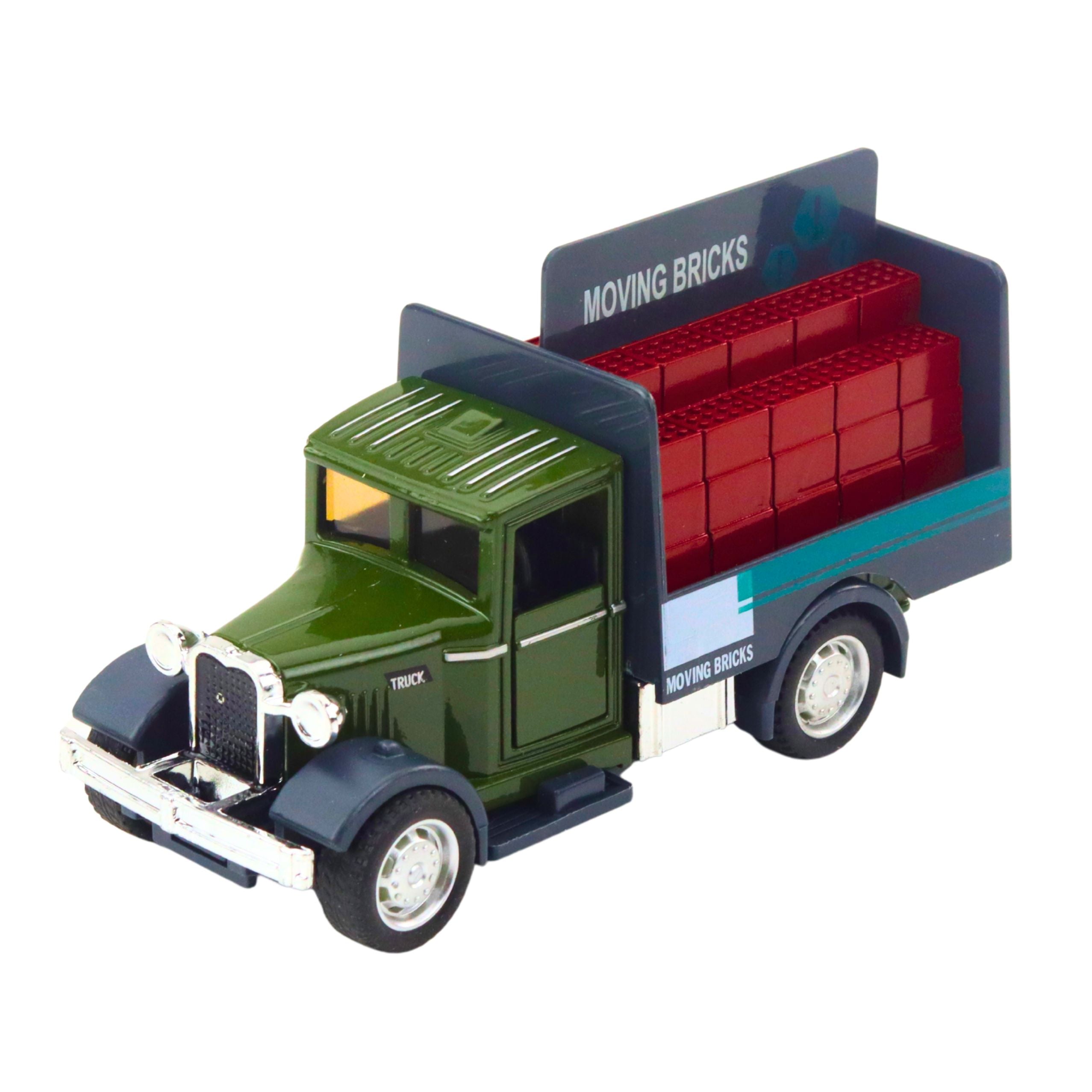 Classic Metal Truck Pull Back Lights Sounds