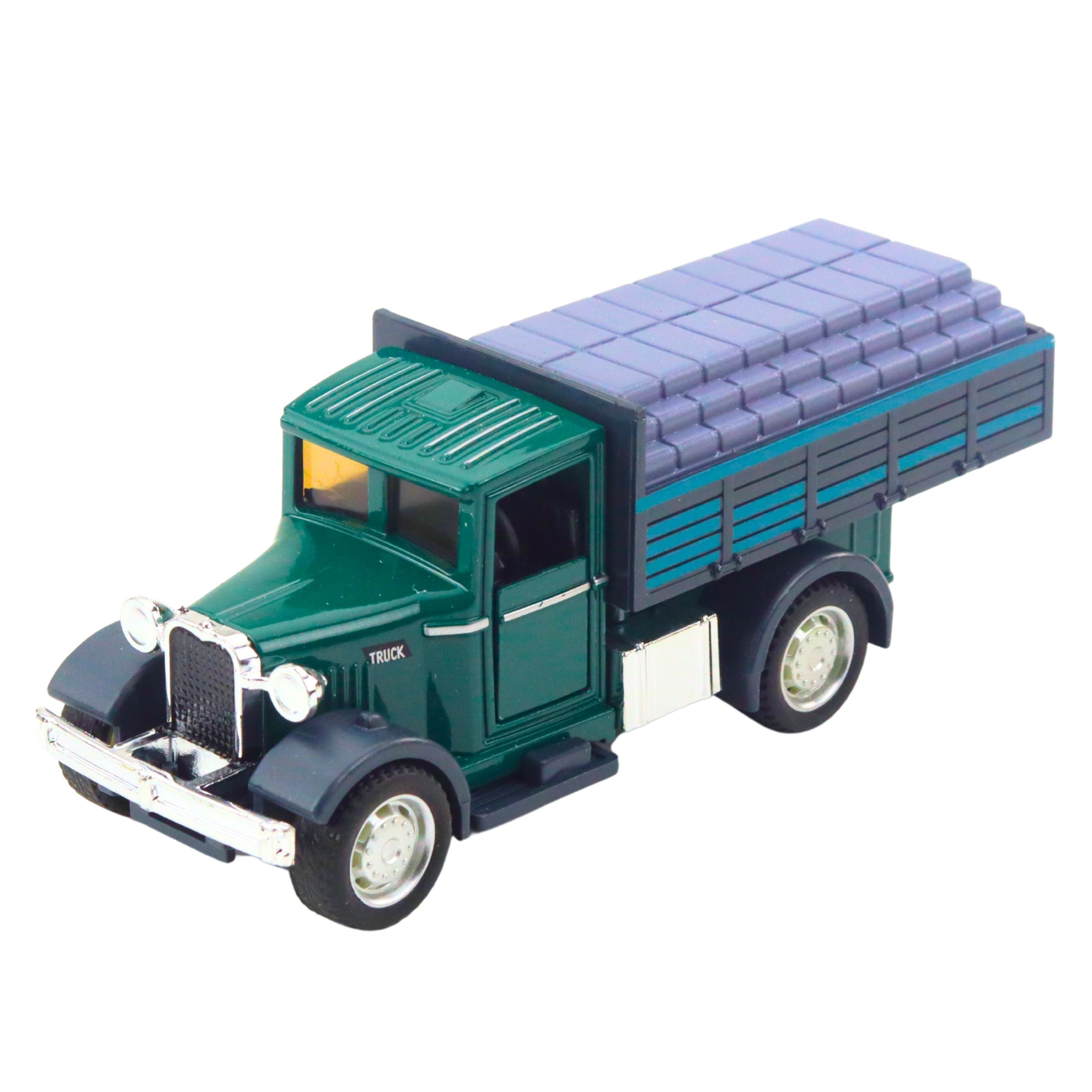 Classic Metal Truck Pull Back Lights Sounds