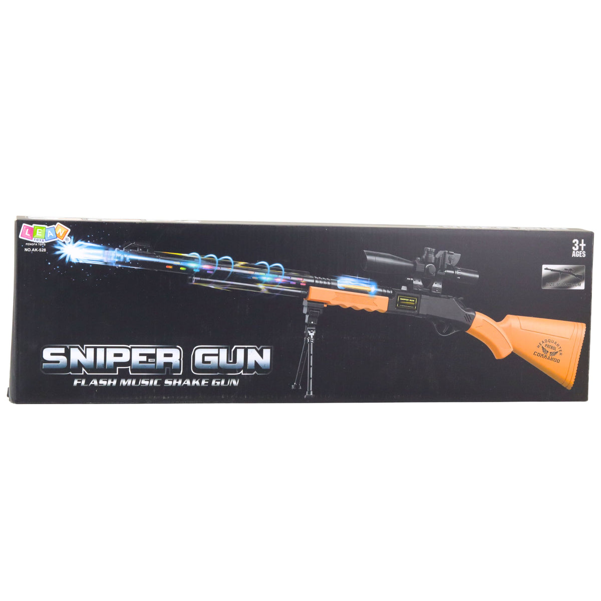 Toy Sniper Rifle Ak-528 Sight Tripod Lights Sounds
