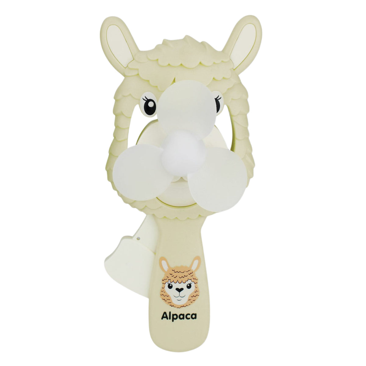 Pinwheel Mechanical Hand Fan For Children Alpaca Mix