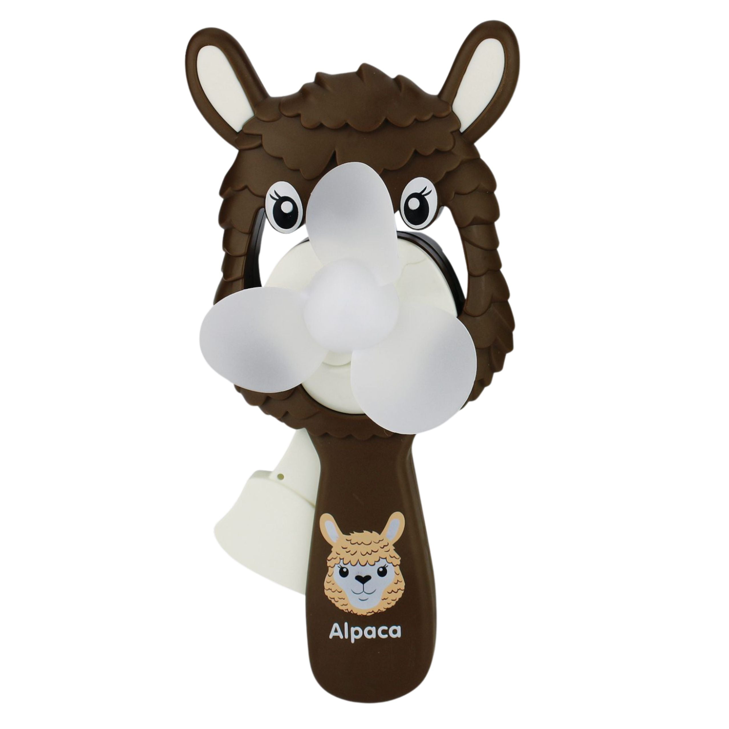 Pinwheel Mechanical Hand Fan For Children Alpaca Mix