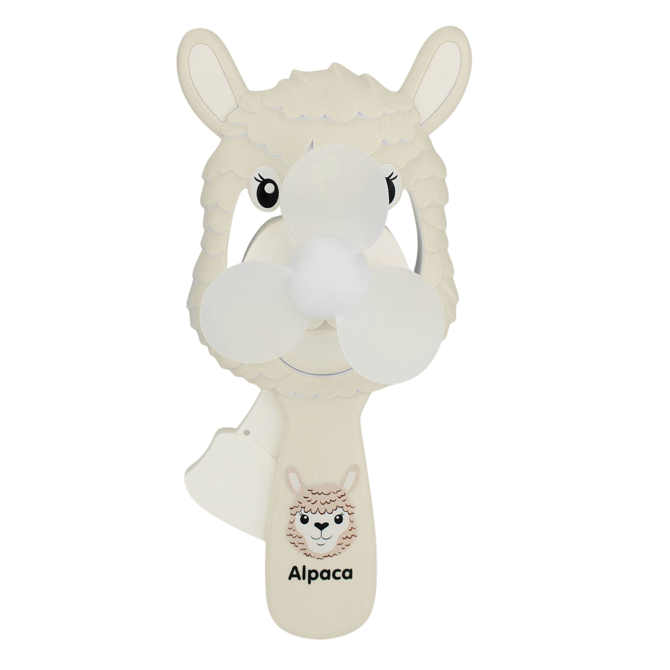 Pinwheel Mechanical Hand Fan For Children Alpaca Mix