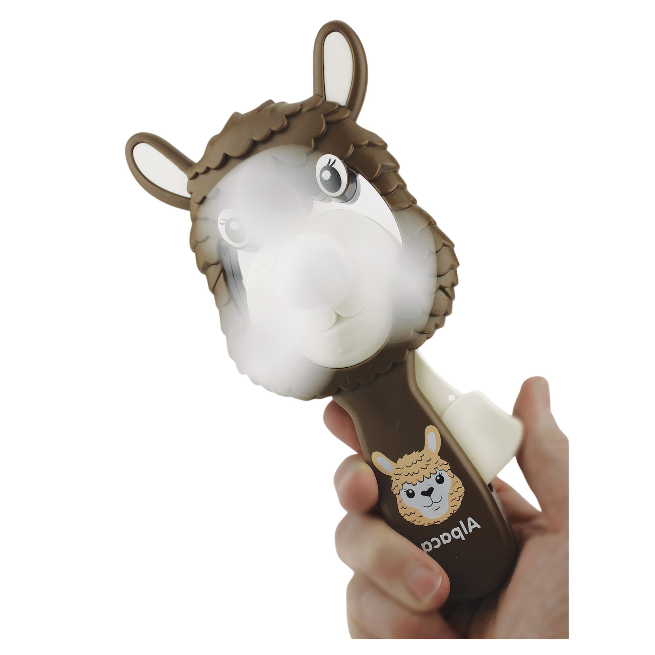Pinwheel Mechanical Hand Fan For Children Alpaca Mix
