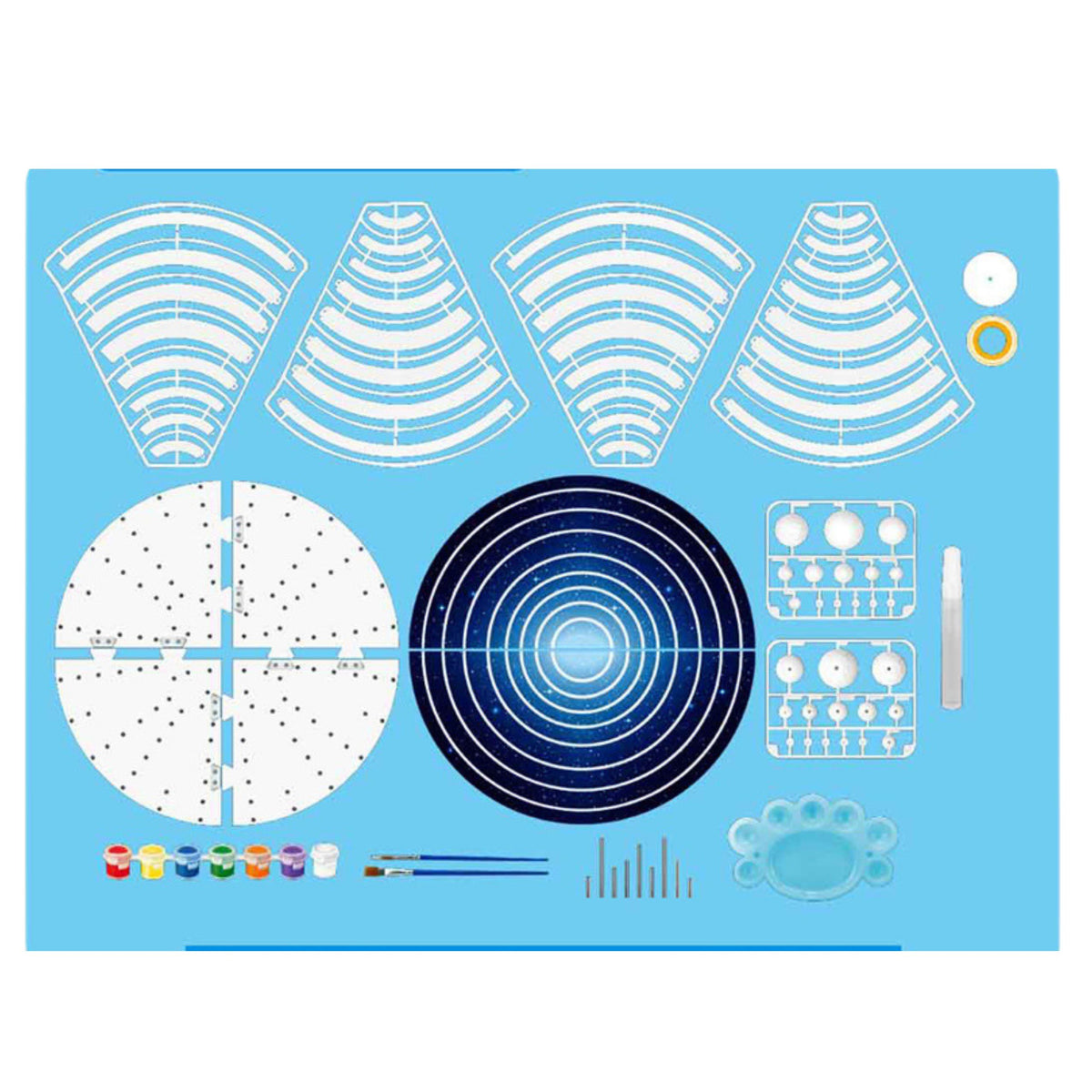 Diy Solar System Planets Plastic Educational Kit