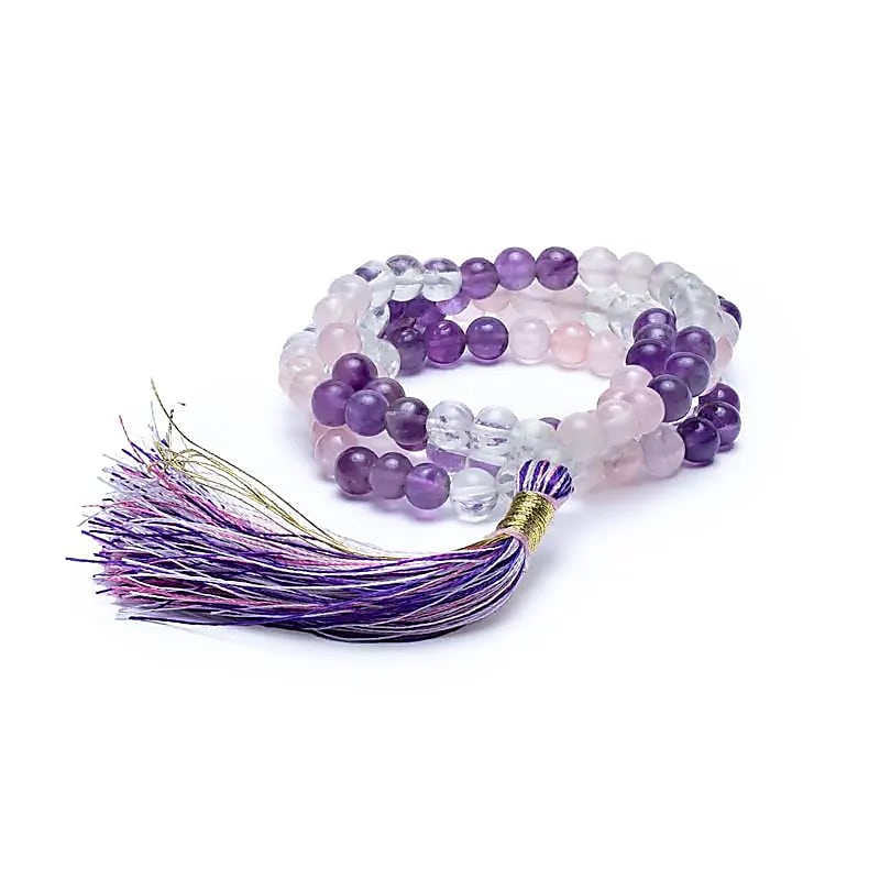 Mala Triangle Doré 108 Perles 6 Mms + Sachet - 0,6 Cm