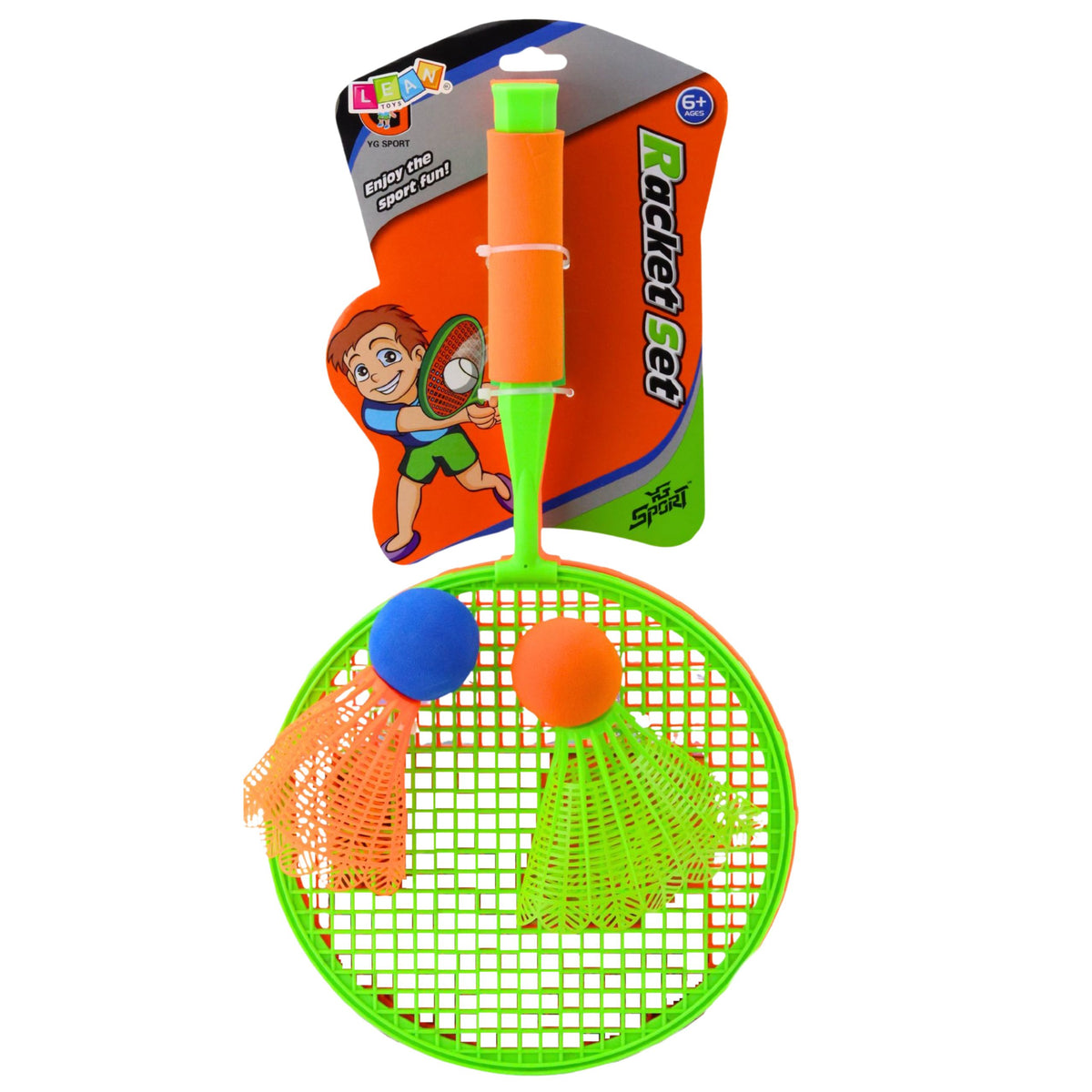 Badmintonschläger-set: 2 Schläger 2 Große Federbälle Und Ein Ball