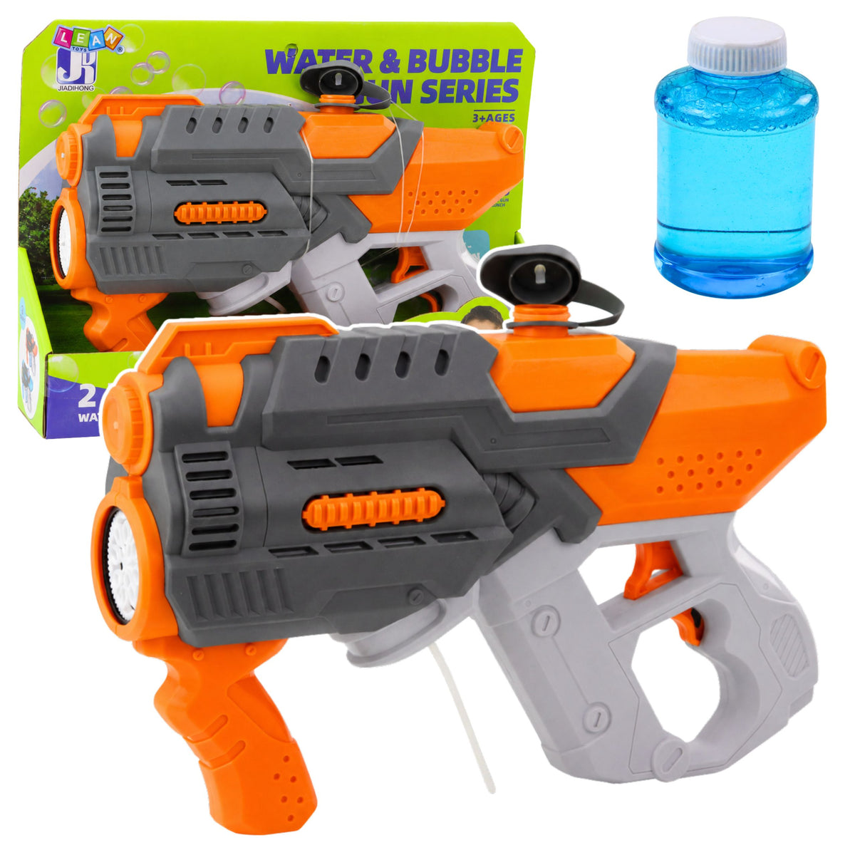 Electric Water Gun Soap Bubbles 2in1 Orange