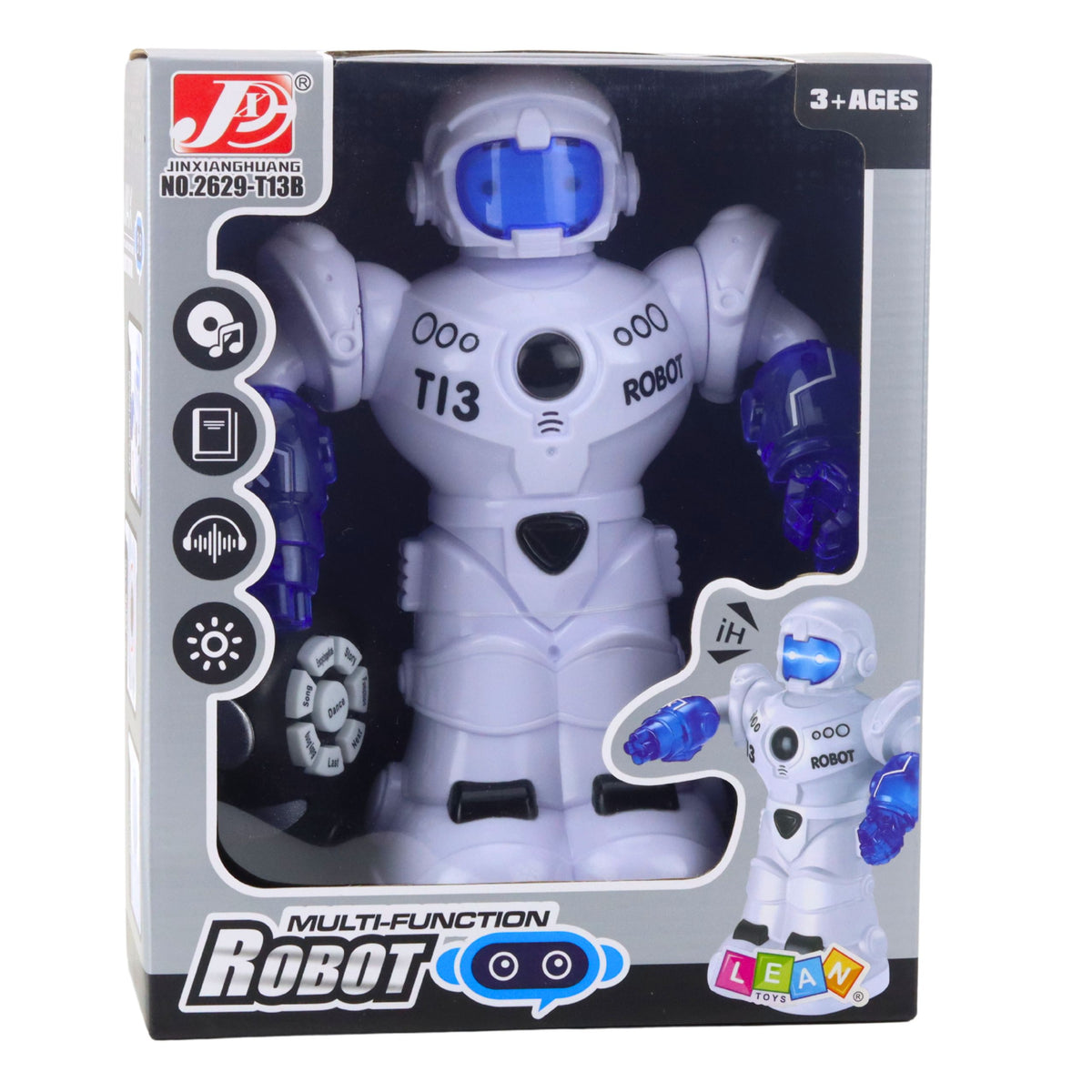 Intelligent Remote Controlled Robot With Rc Remote Control Lights And Sounds