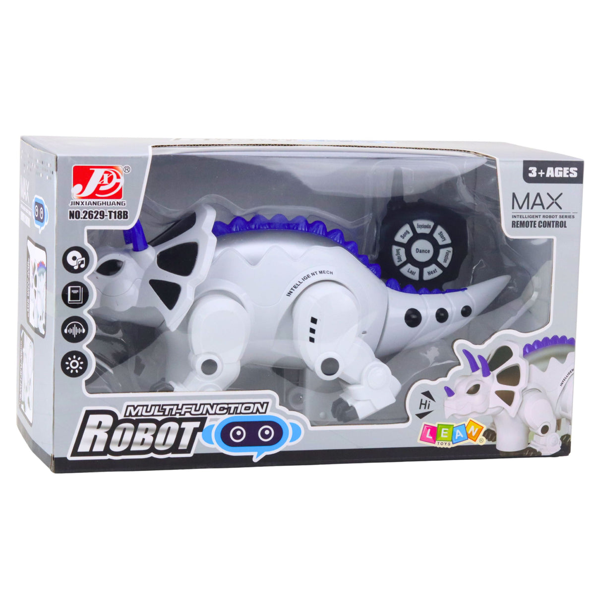 Smart Remote Controlled Rc Dinosaur Robot Triceratops