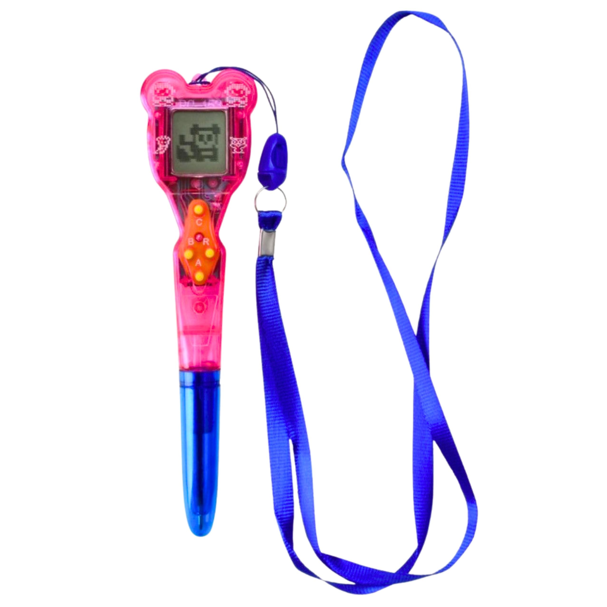 Electronic Game With Pen 168 In 1 Blue And Pink Lanyard