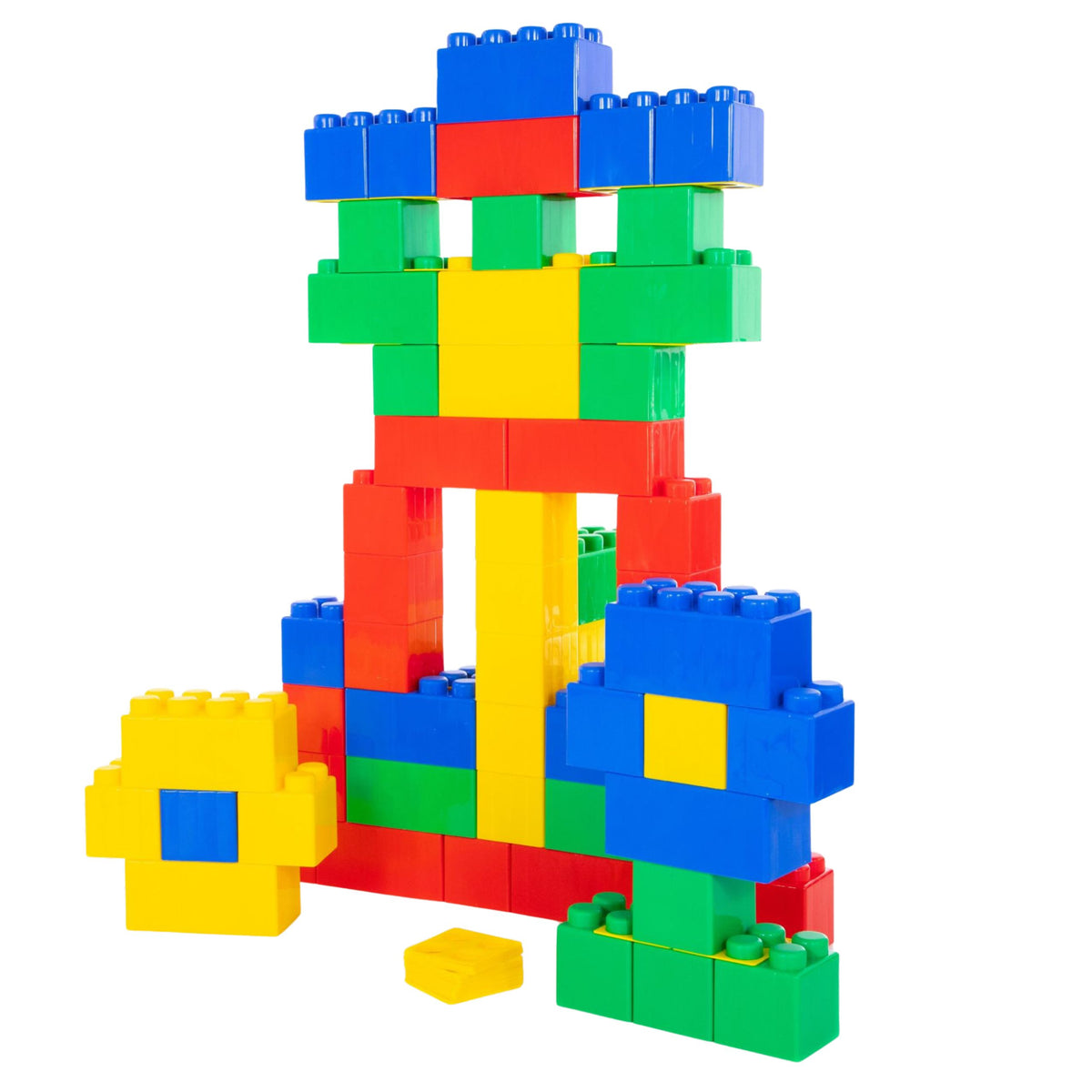 Zestaw dużych klocków konstrukcyjnych w torbie kolorowej 28,5x9x9 cm 20 szt.