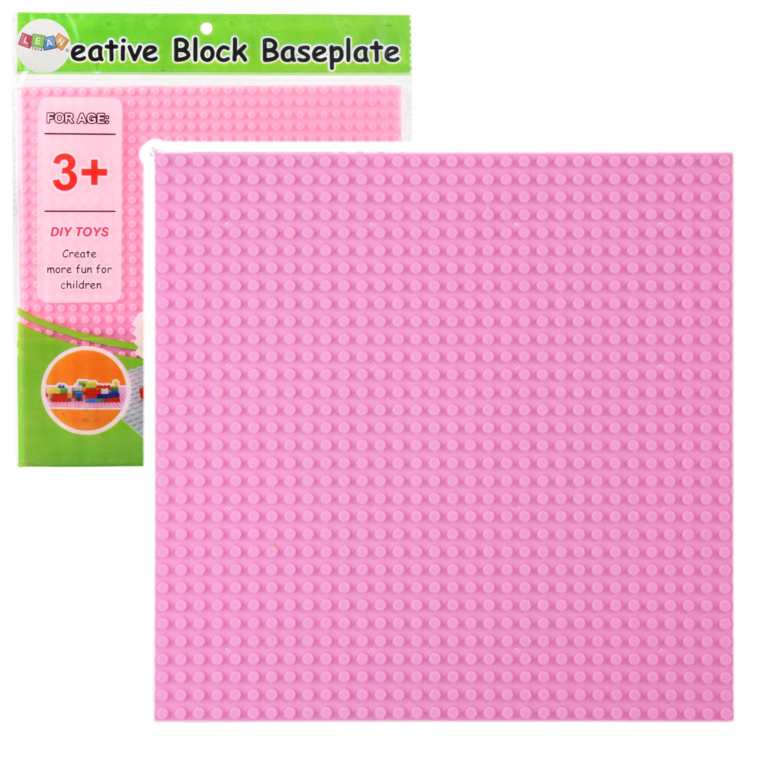 Construction Board For Building Blocks Pink 25.5x25.5 Cm