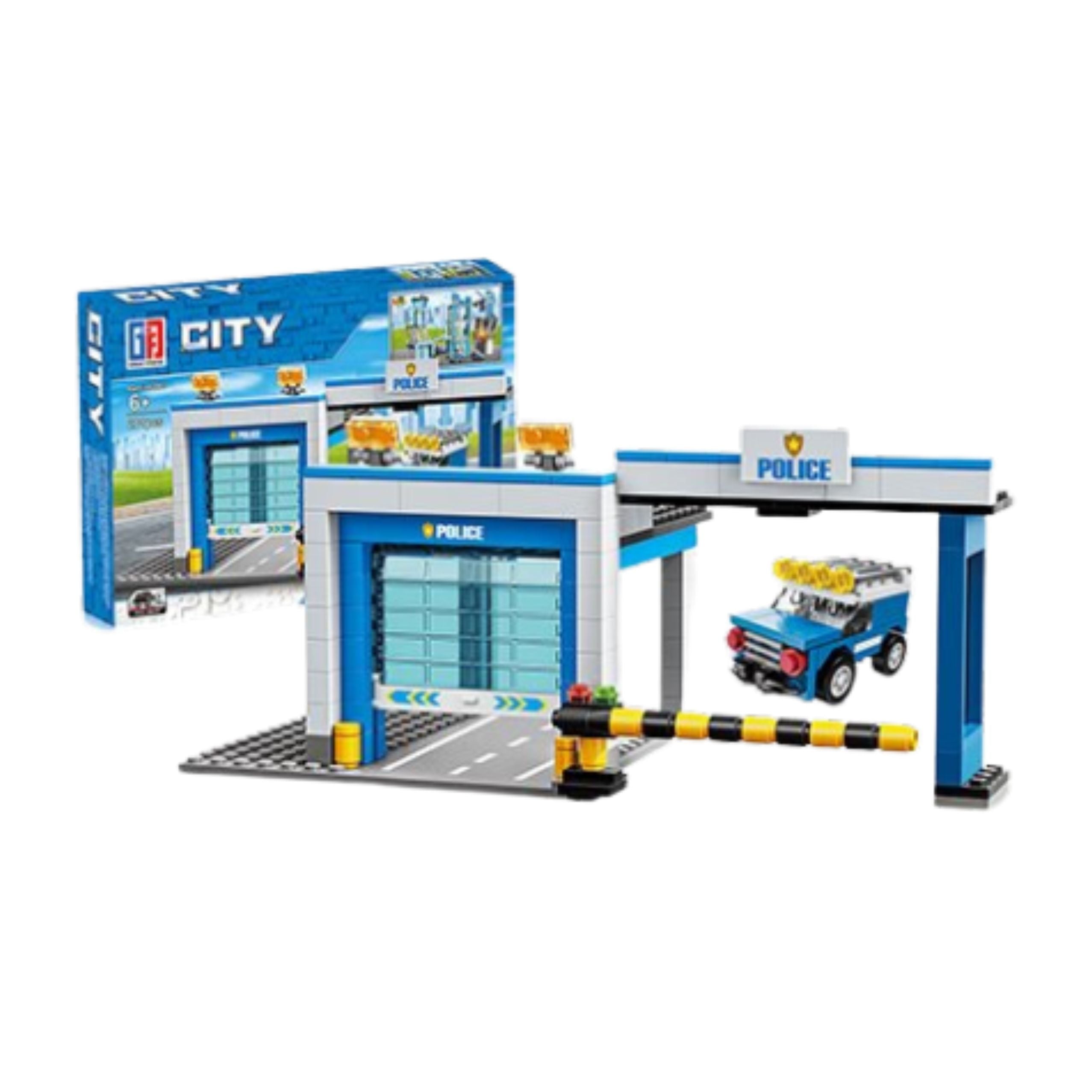 Construction Blocks Police Station Buildings 190-213 Pcs.