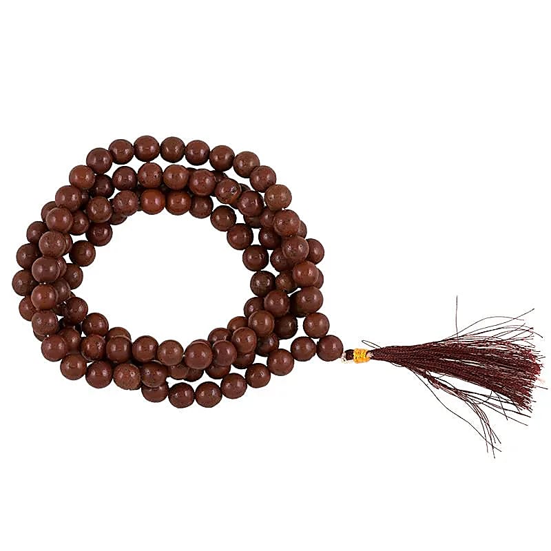 Koraliki Mala Czerwony Jaspis 108 - 0,8 cm