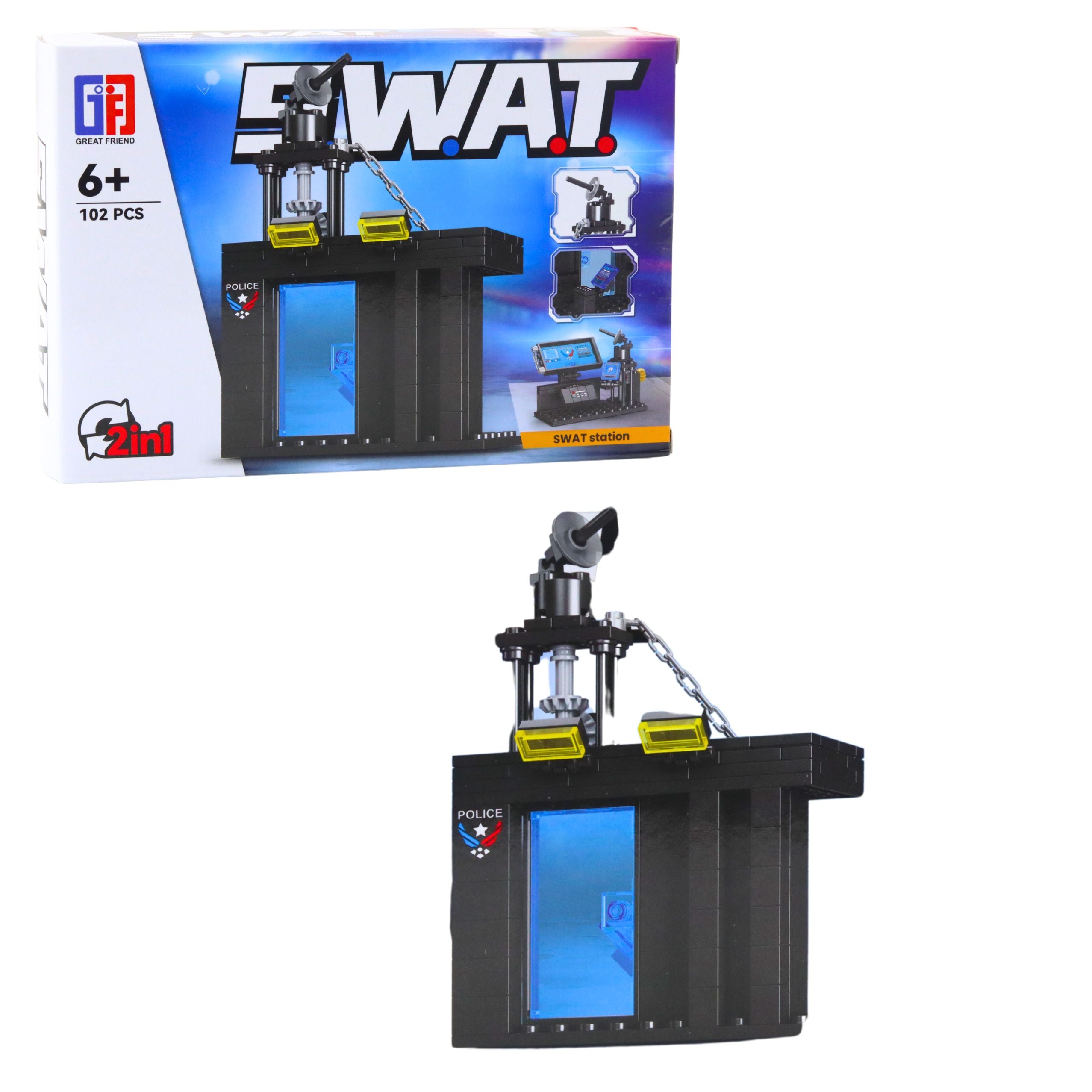Construction Bricks Vehicles Transport Swat 2in1 92-117 Pcs.