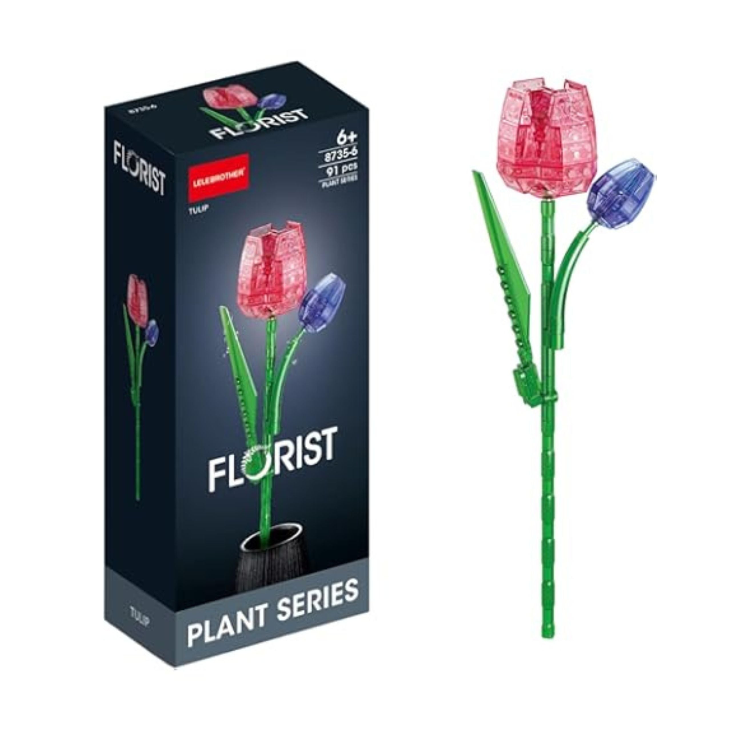 Flower Construction Blocks Compositions 60-150 Pcs Mix