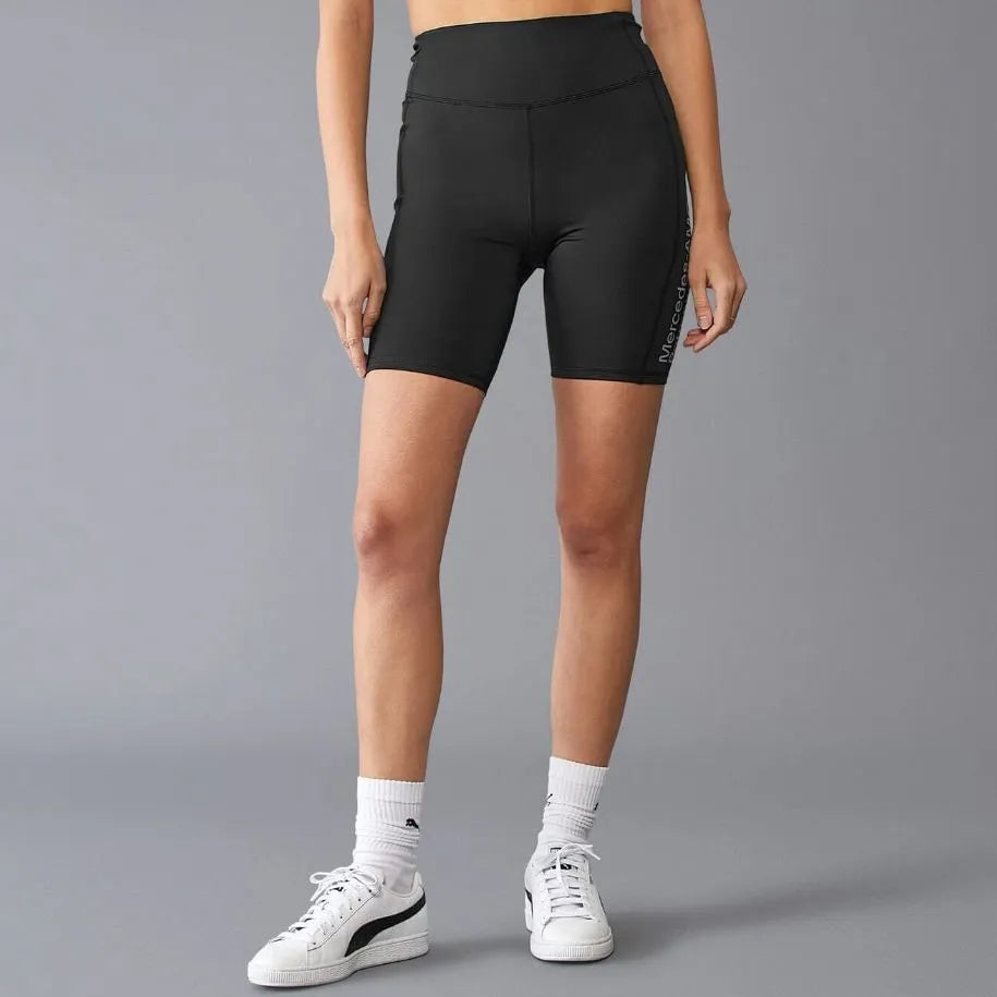 Women's Cycling Shorts Mercedes Wmns Mapf1 Fw Bike Shorts Black