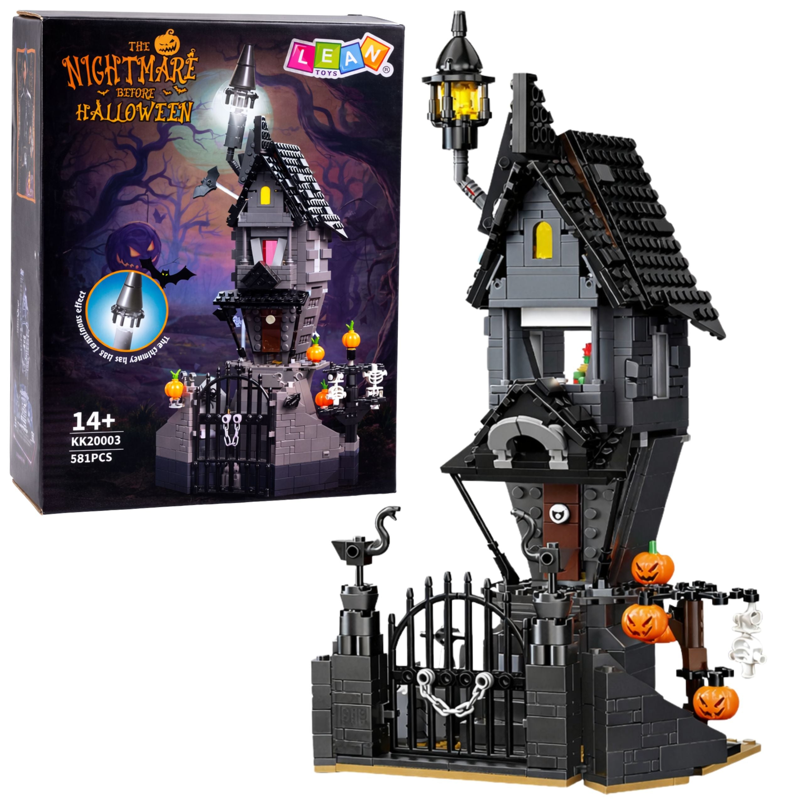Building Blocks Haunted House Halloween Tower 581 Pcs.