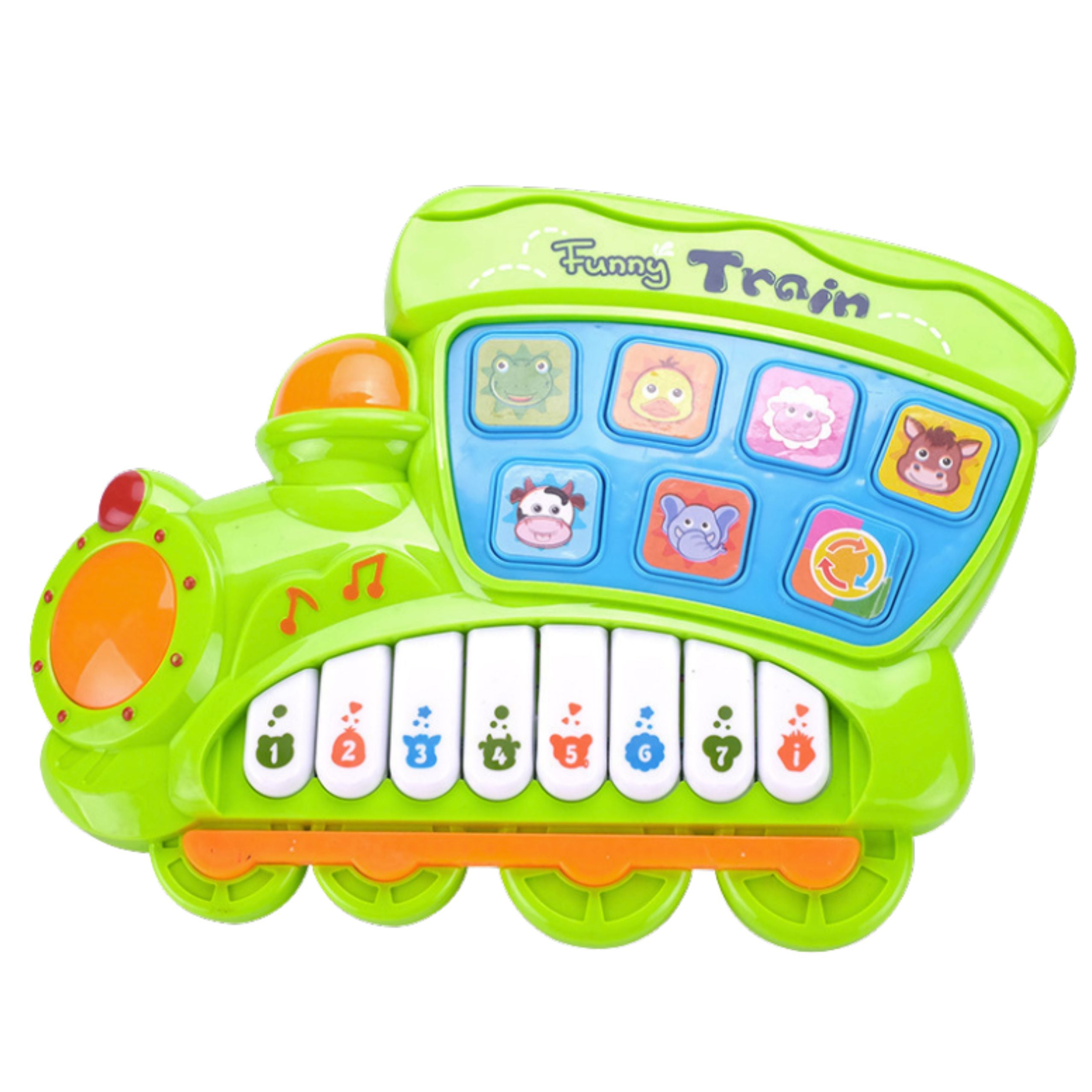 Educational Electric Piano For Toddlers Locomotive Green