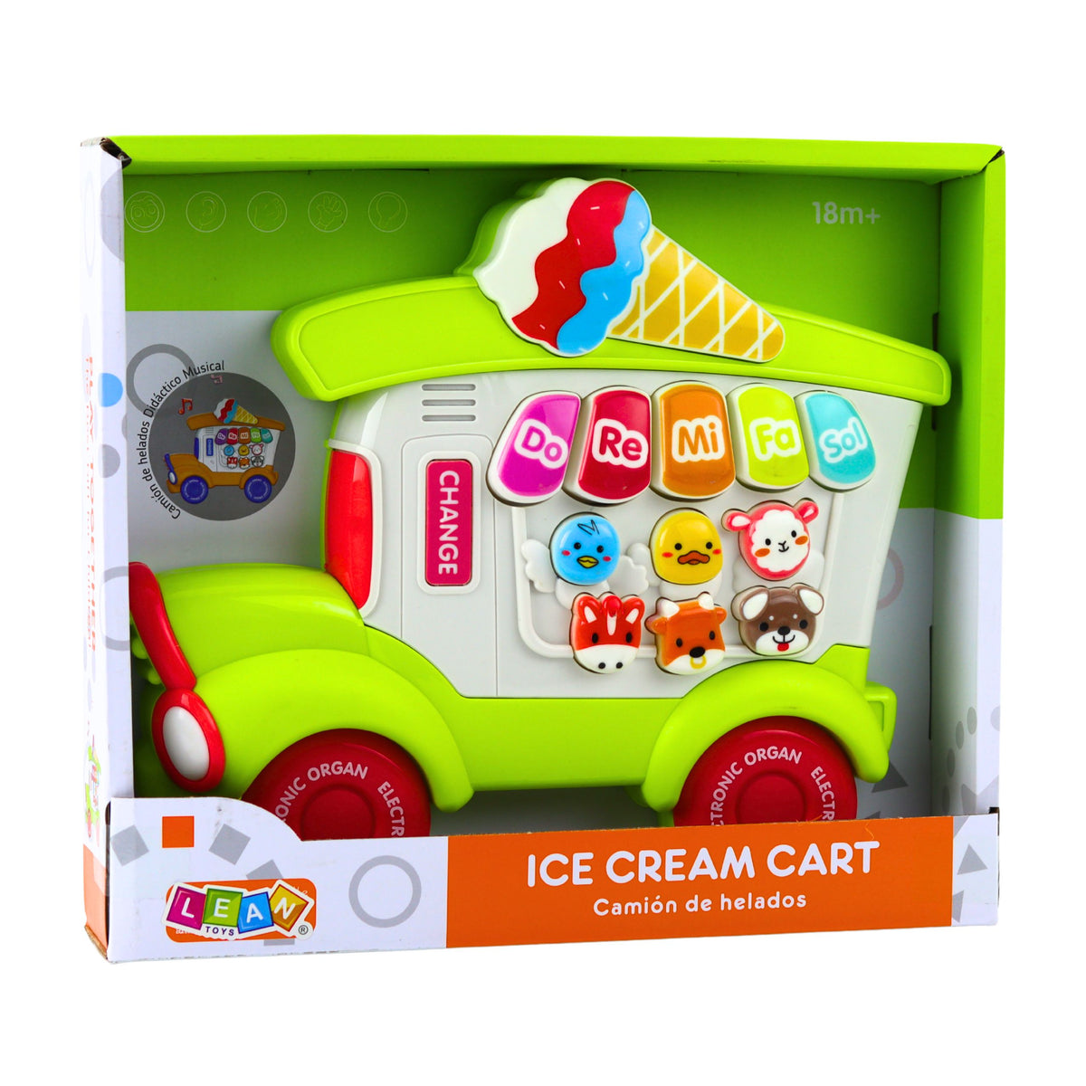 Educational Electric Piano For Toddlers Ice Cream Parlor Green