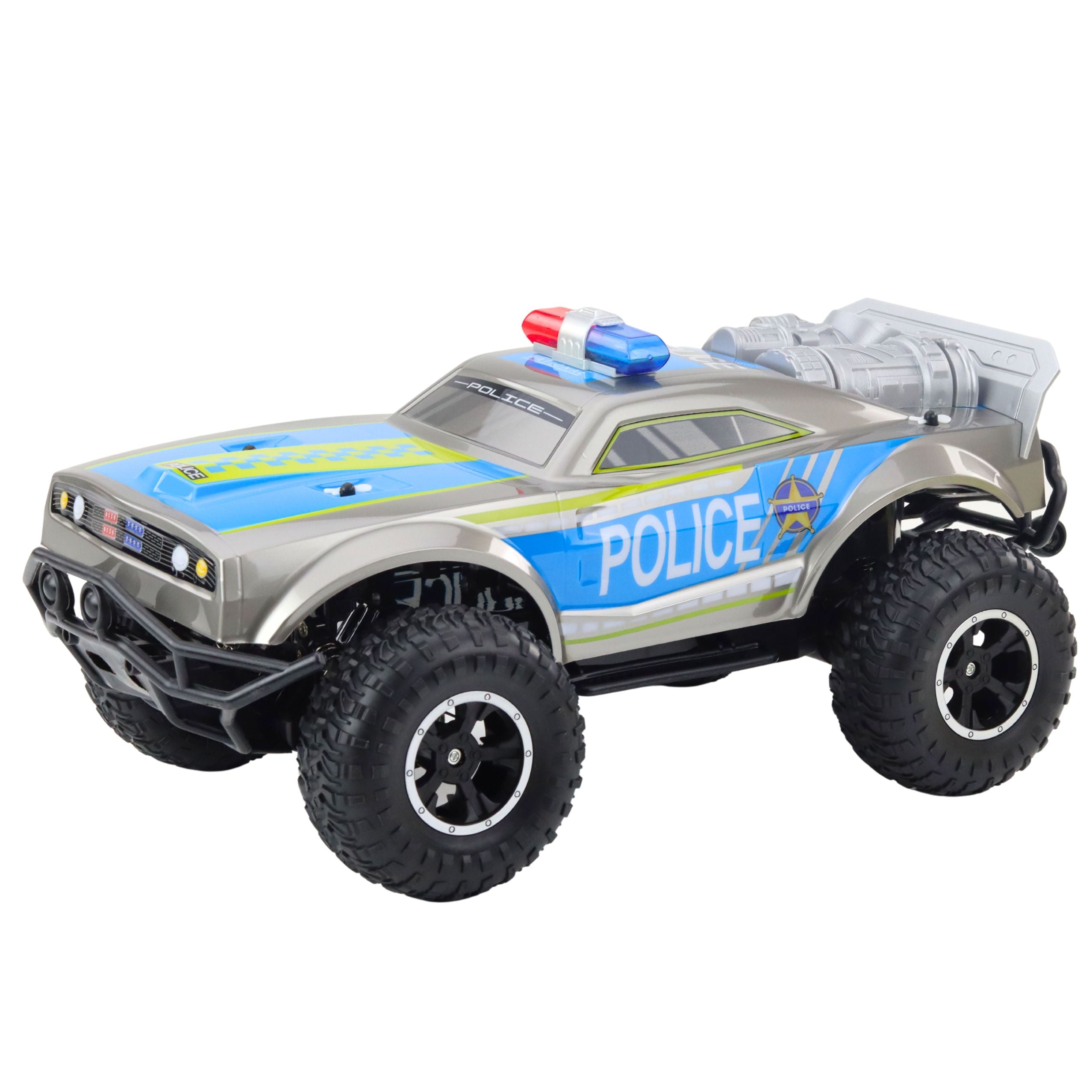 Rc Off-road Police Car 1:8 Silver