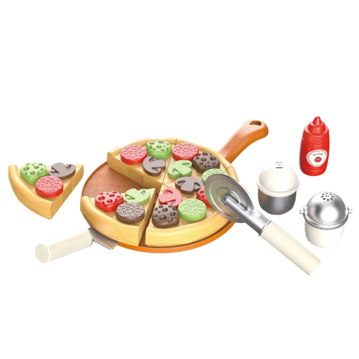 Pizza Waffle Set With Add-ons Kitchen Accessories For Kids