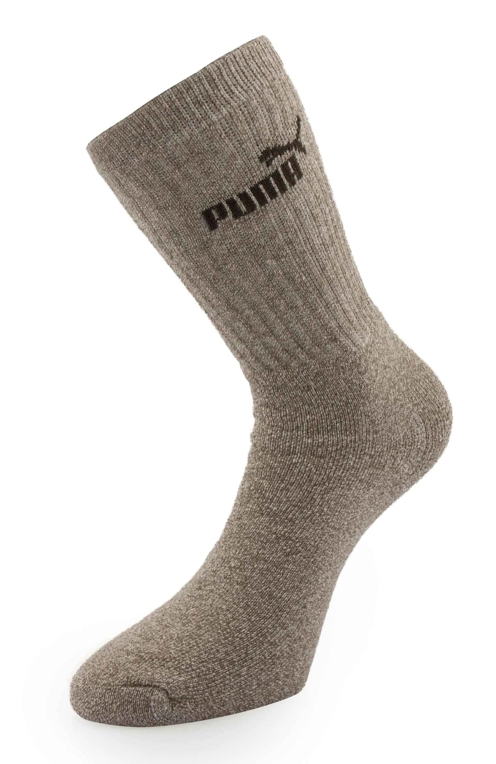 Puma crew sok 3p sokker brun 39-42