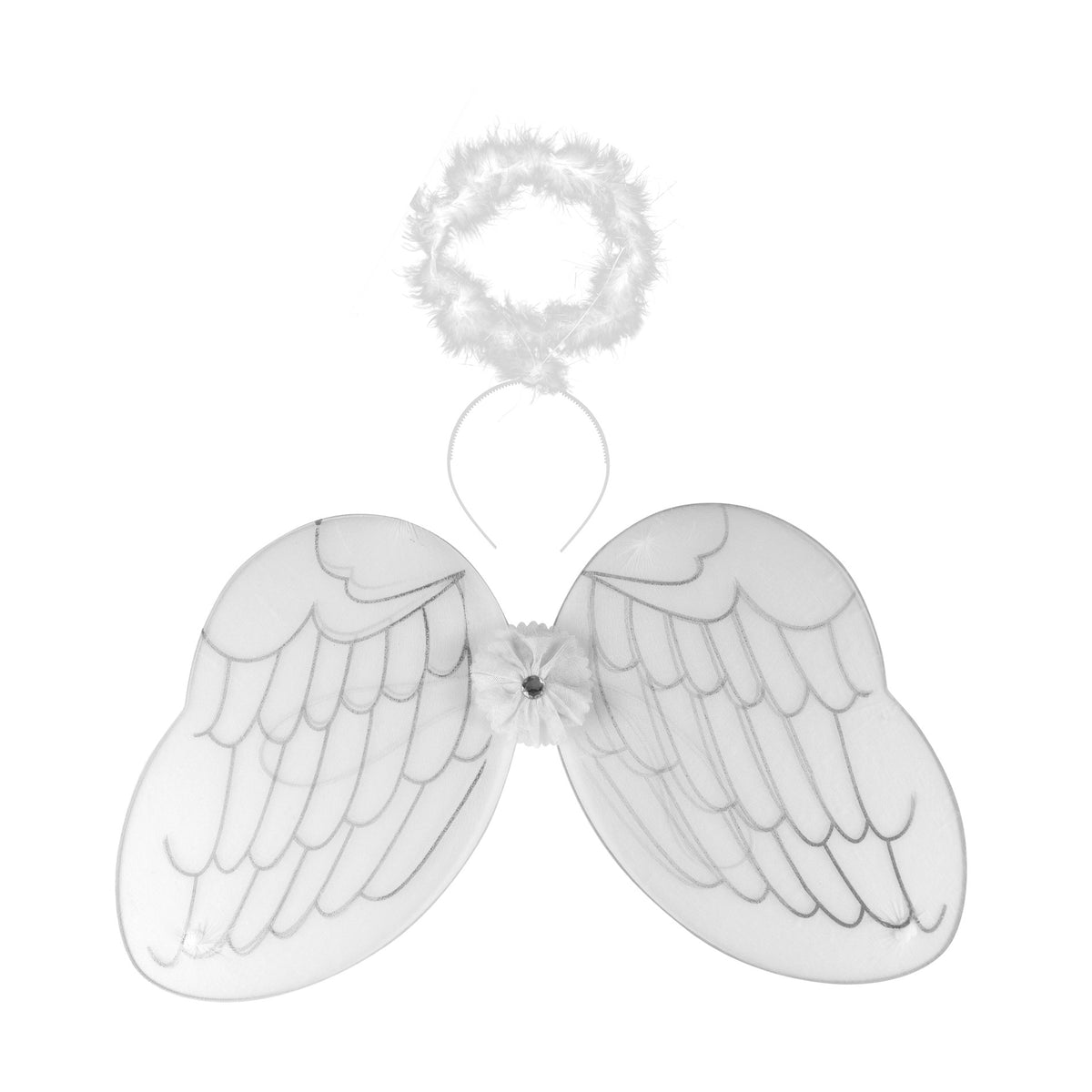 Las alas de ángel con halo