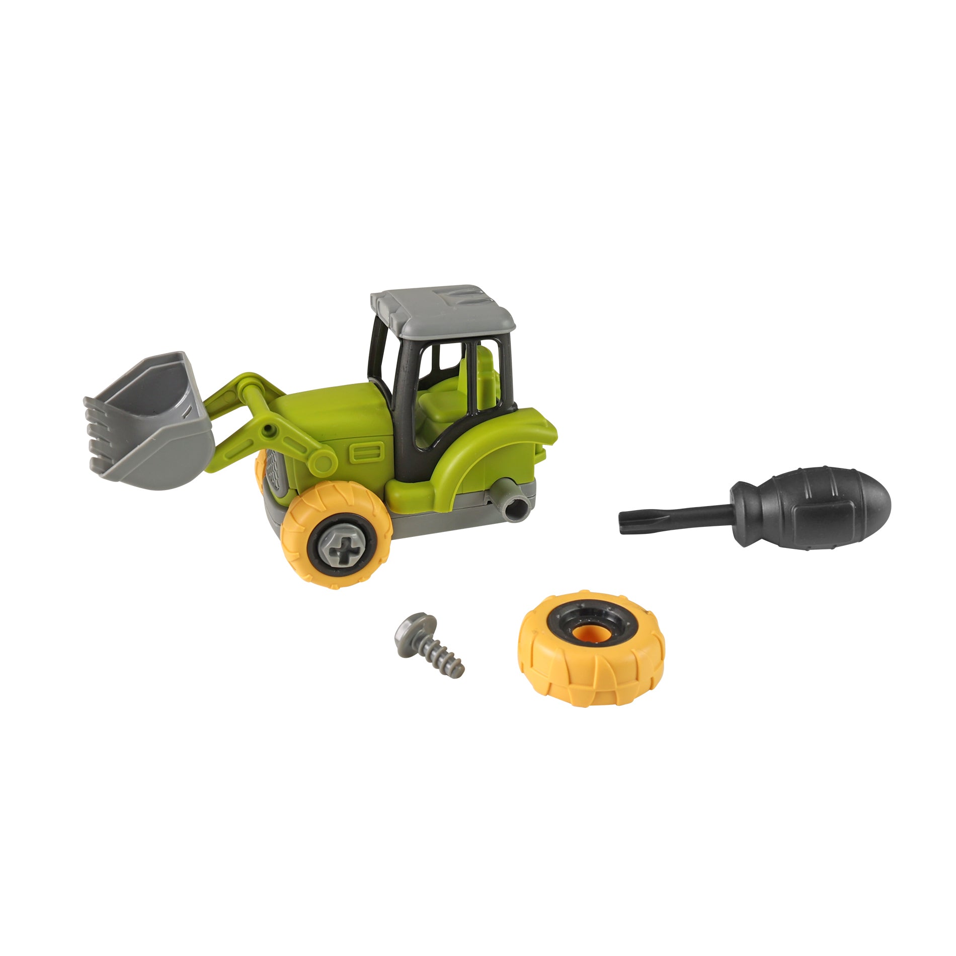 Plastskruvtraktor med sidospår