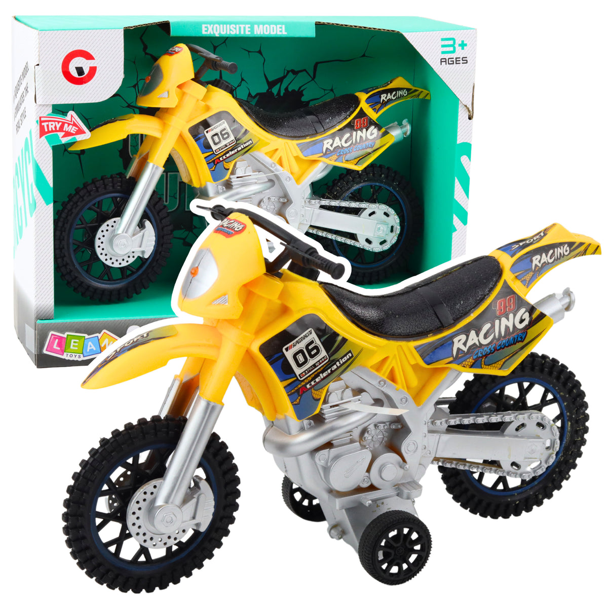 Motocross Off-road Drive Lights Sounds Yellow