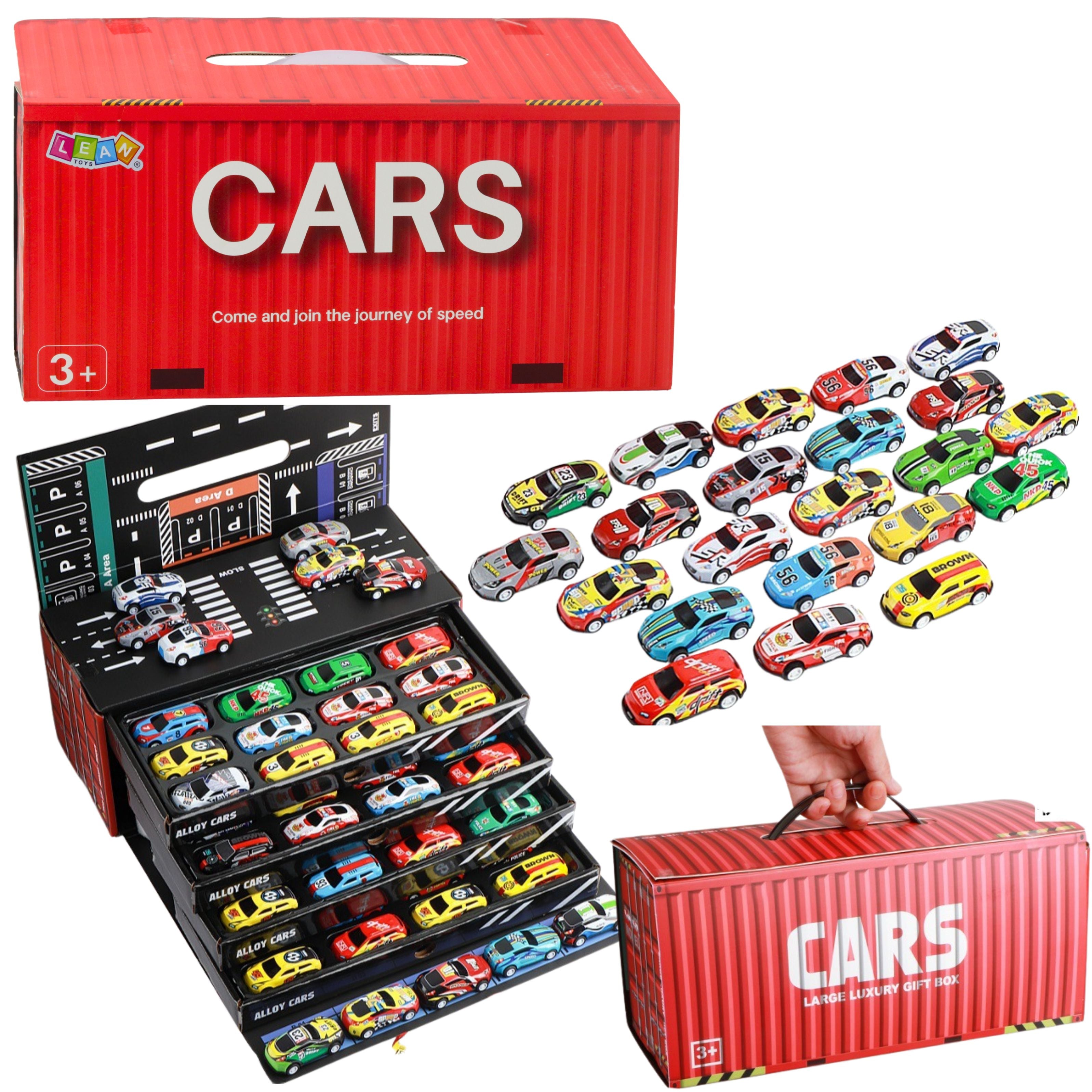 Set Of Pull-back Cars In A Container 48 Pcs.