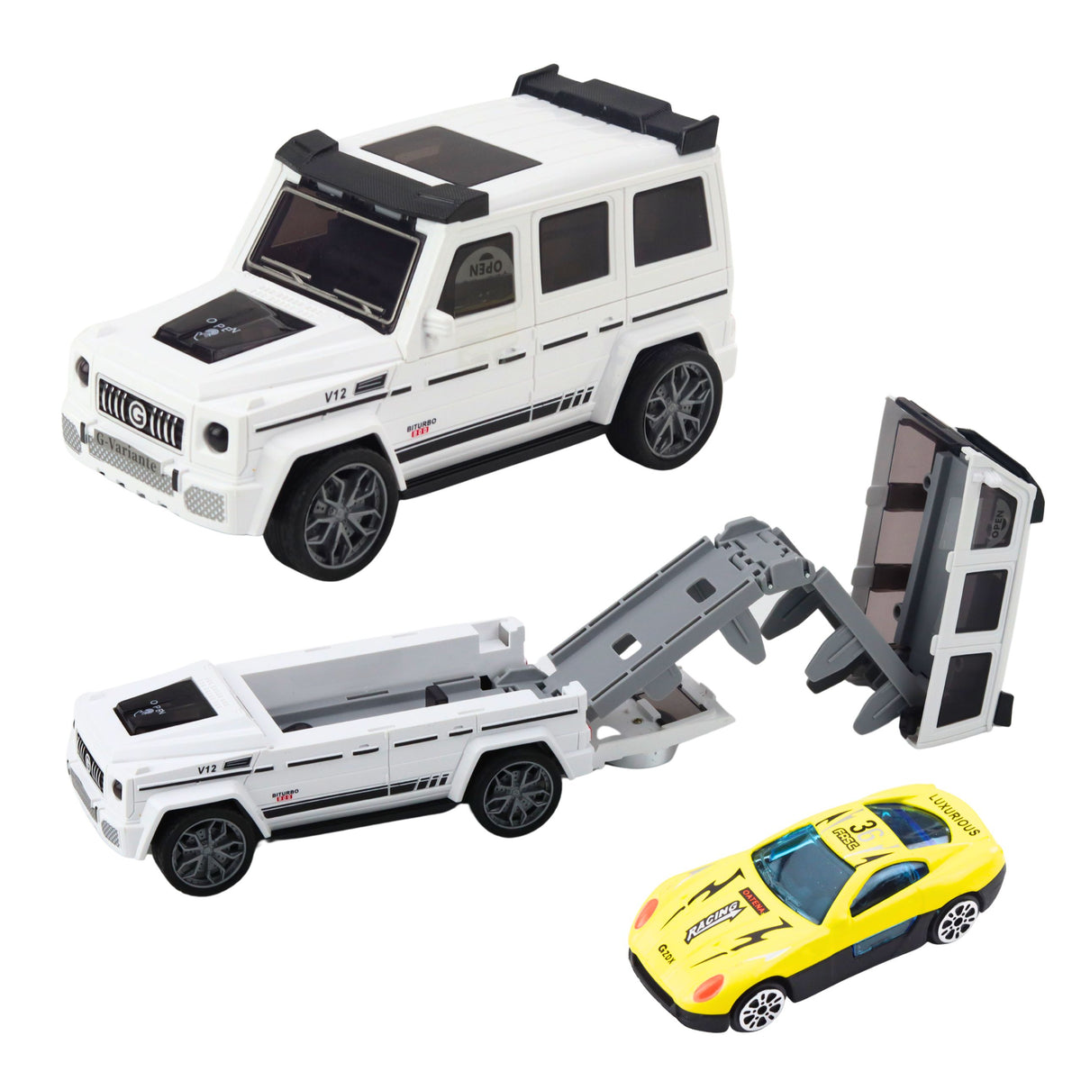 Off-road Car Metal Hidden Car Light Sound White Blue