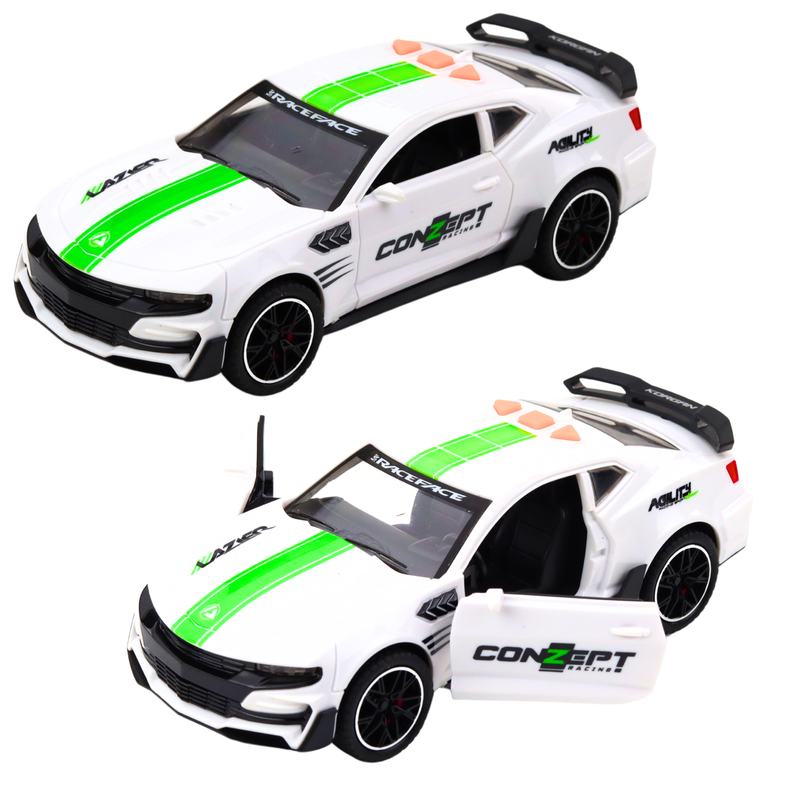 Sports Car Lazer Opening Doors Drive Lights Sounds Mix