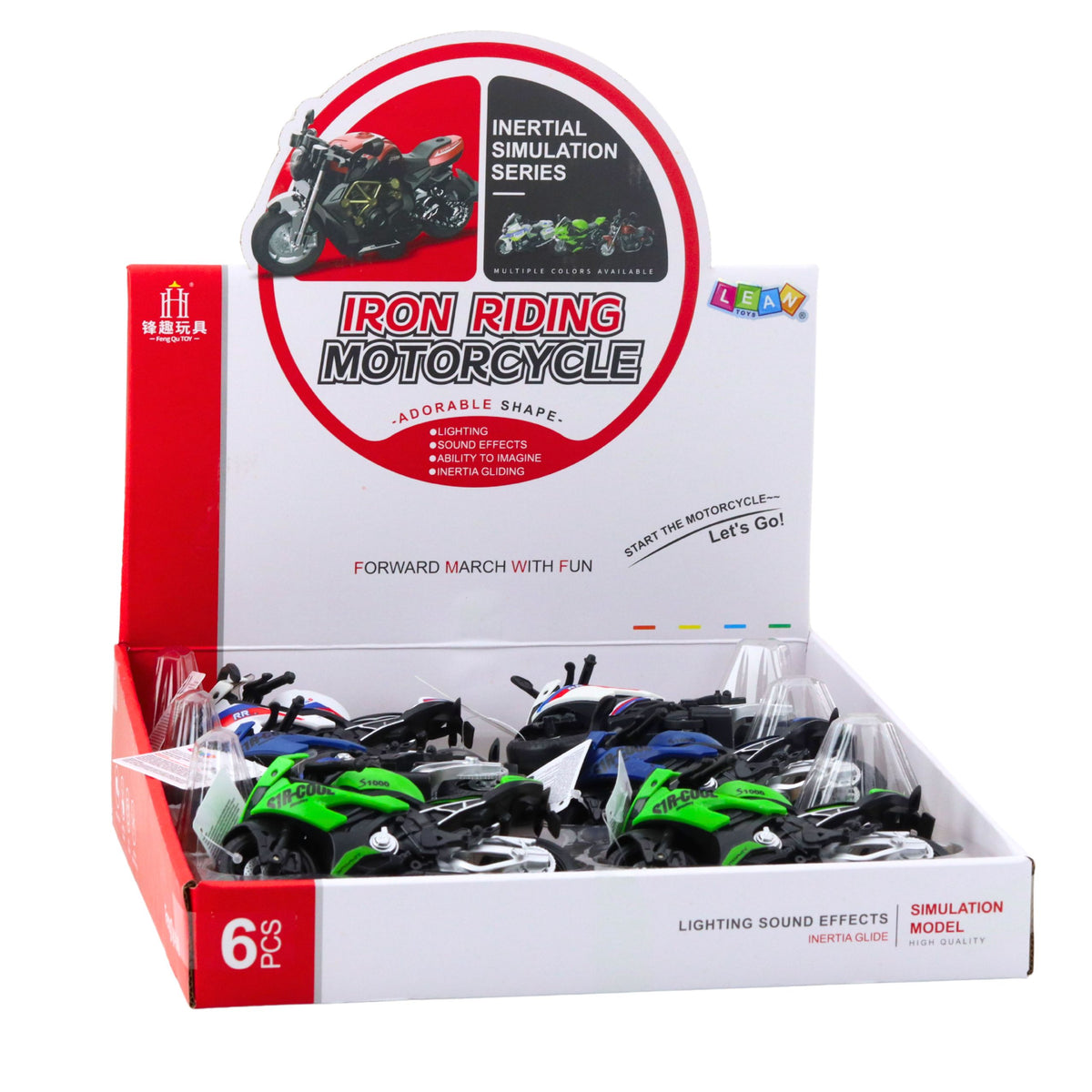 Racing Sports Motorcycle With Lights Sounds Mix
