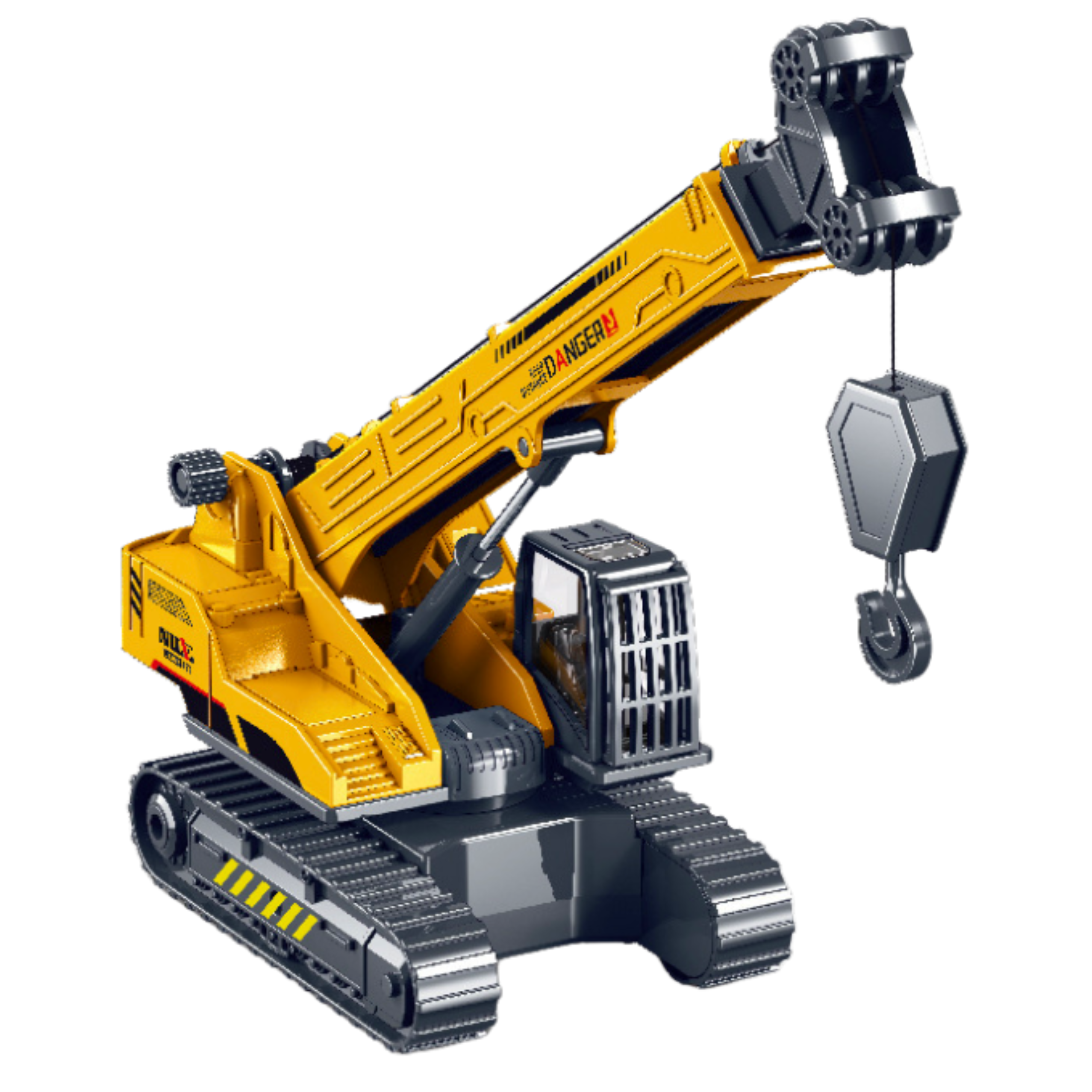 Crawler Crane Extendable Rotating Cabin 360° Yellow