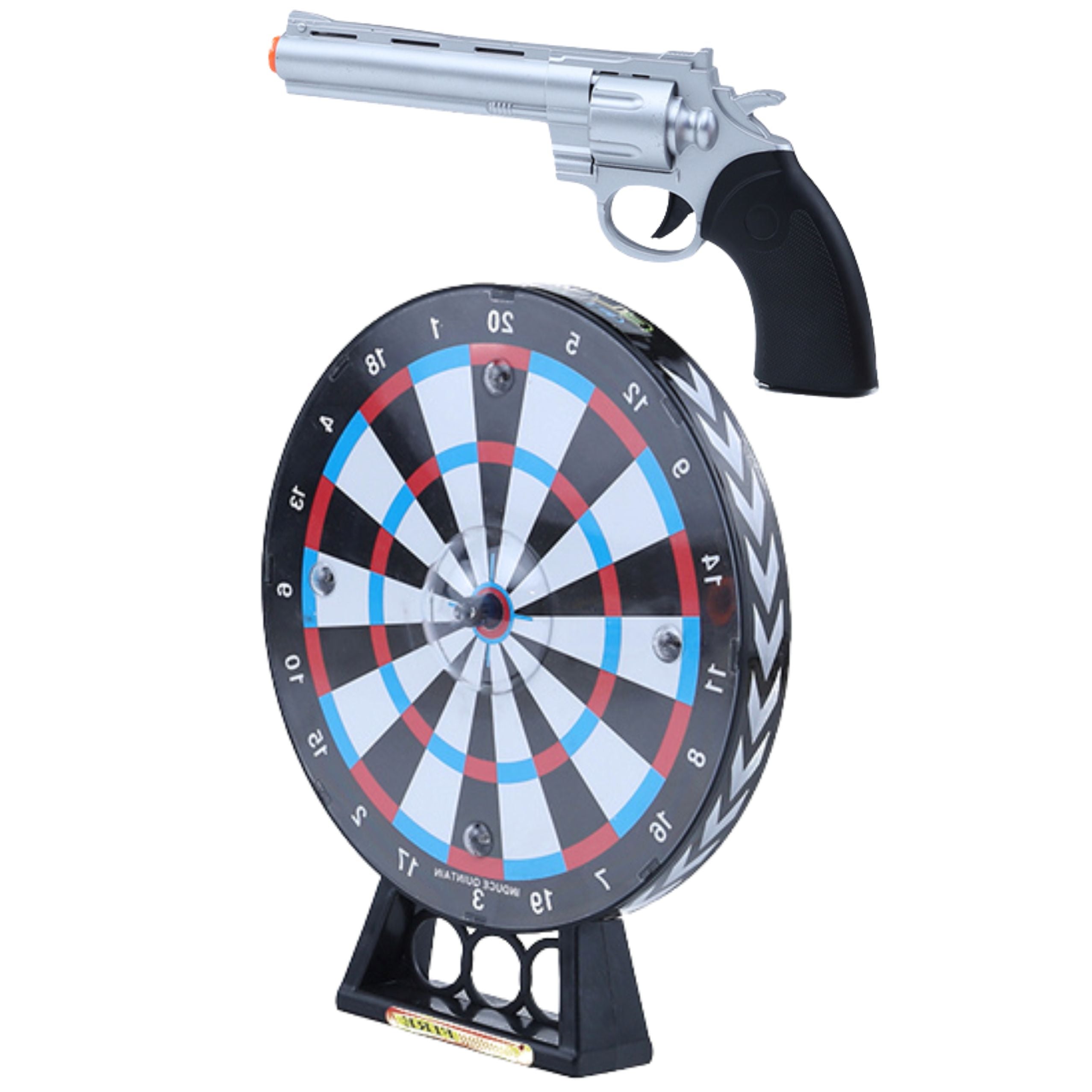 Laser Revolver Pistol Set With Target Shooting Game Lights Sounds